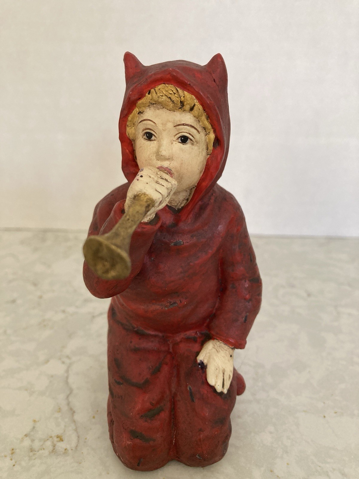 Bethany Lowe LITTLE DEVIL PLAYING A HORN Vintage Collectible