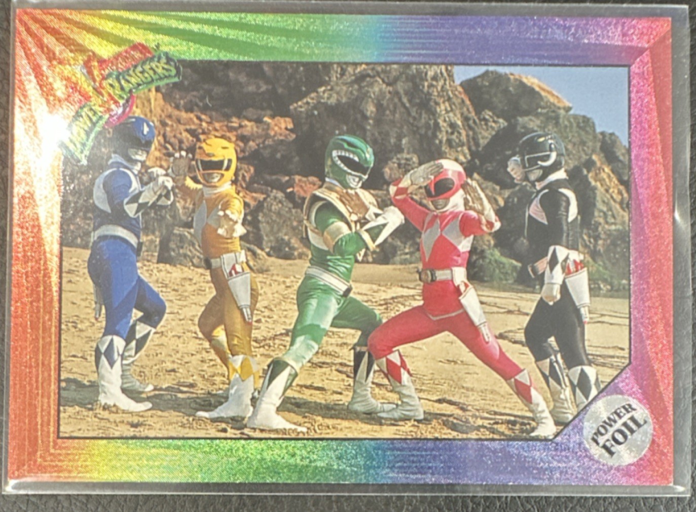 Power Rangers Mighty Morphin 9 Power Team Prism Foil Collect-A-Card 1994