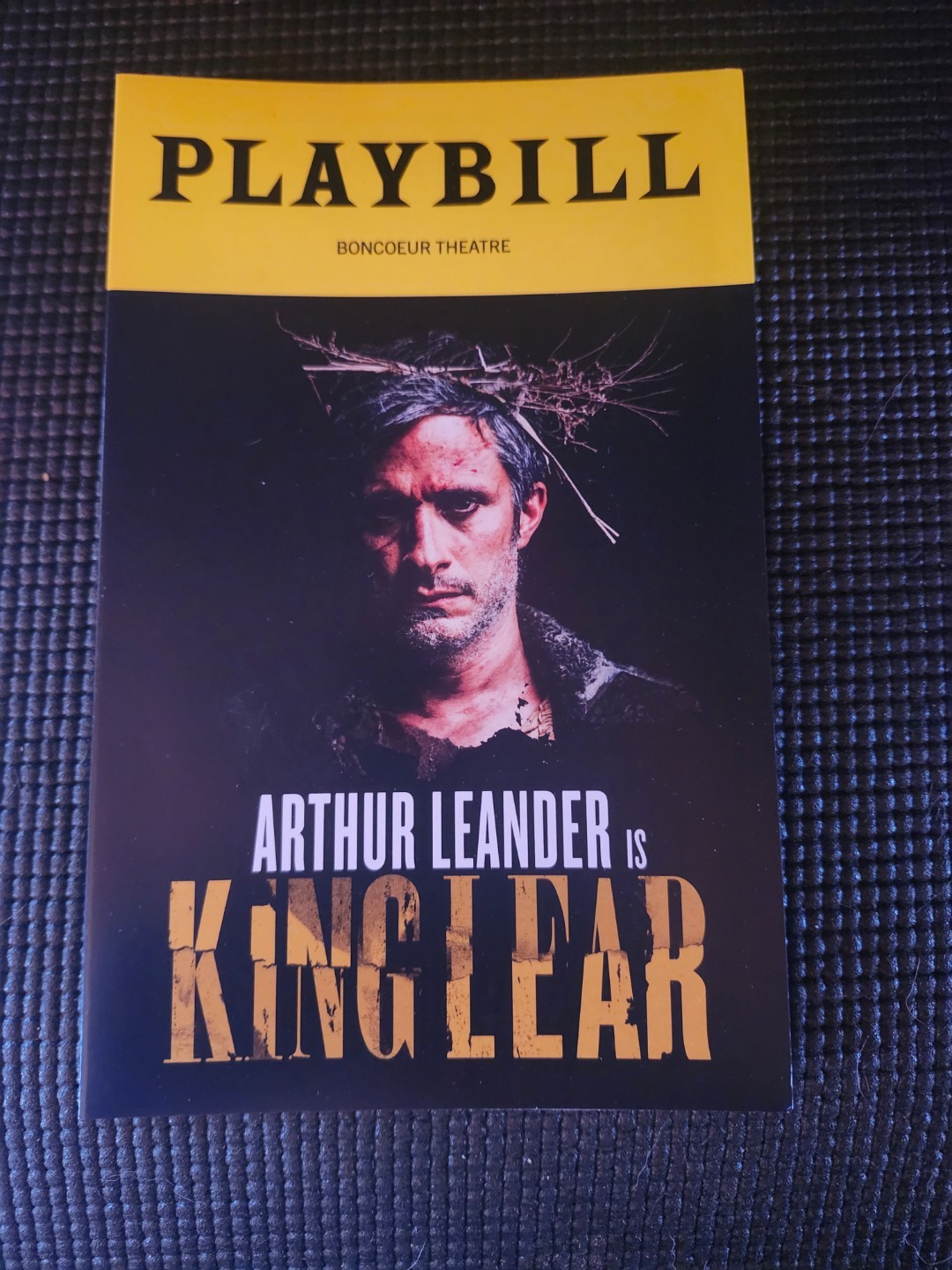 Station Eleven King Lear Prop Playbill Station Eleven King Lear Prop Playbill