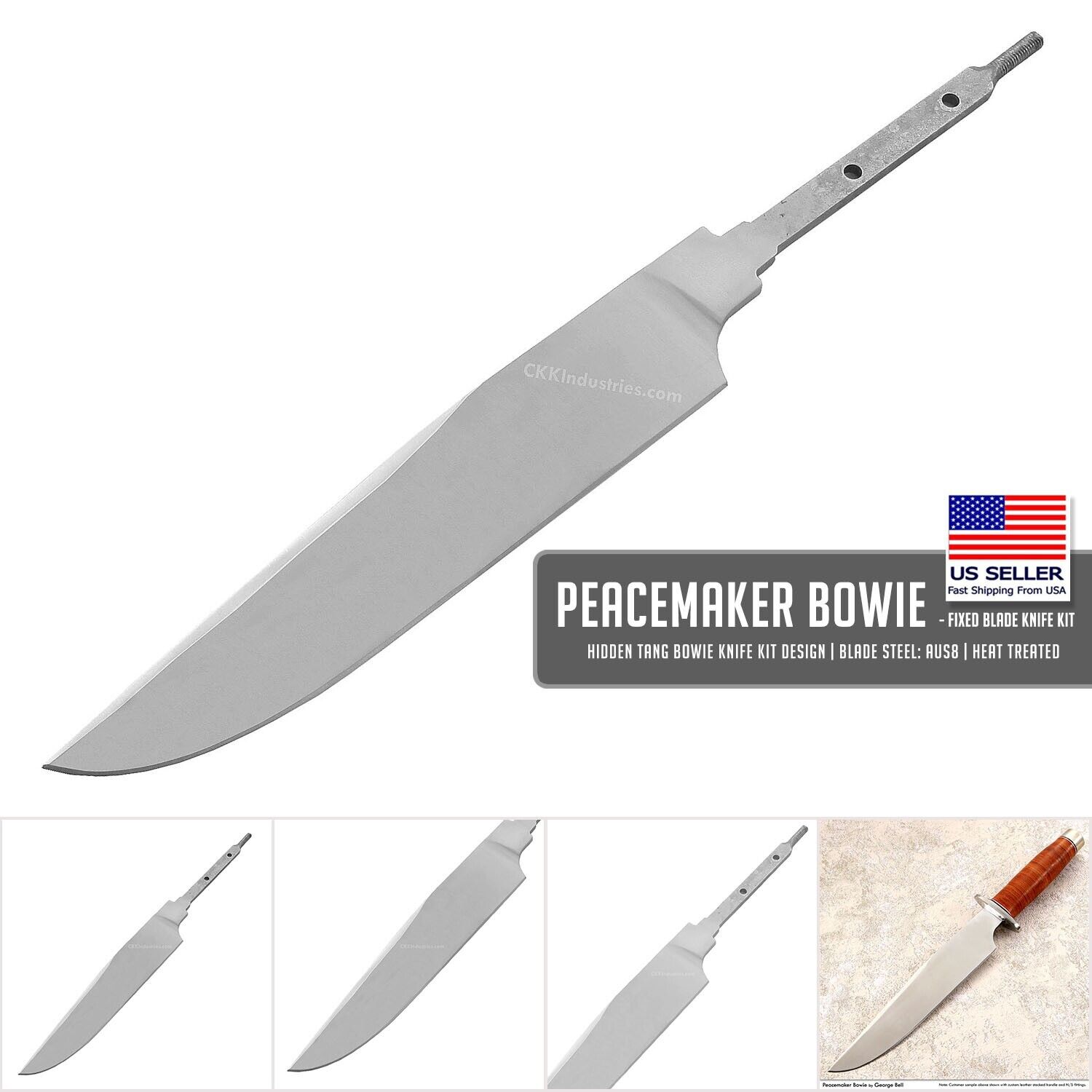 PEACEMAKER BOWIE - DIY Knife Making Kit - USA Design