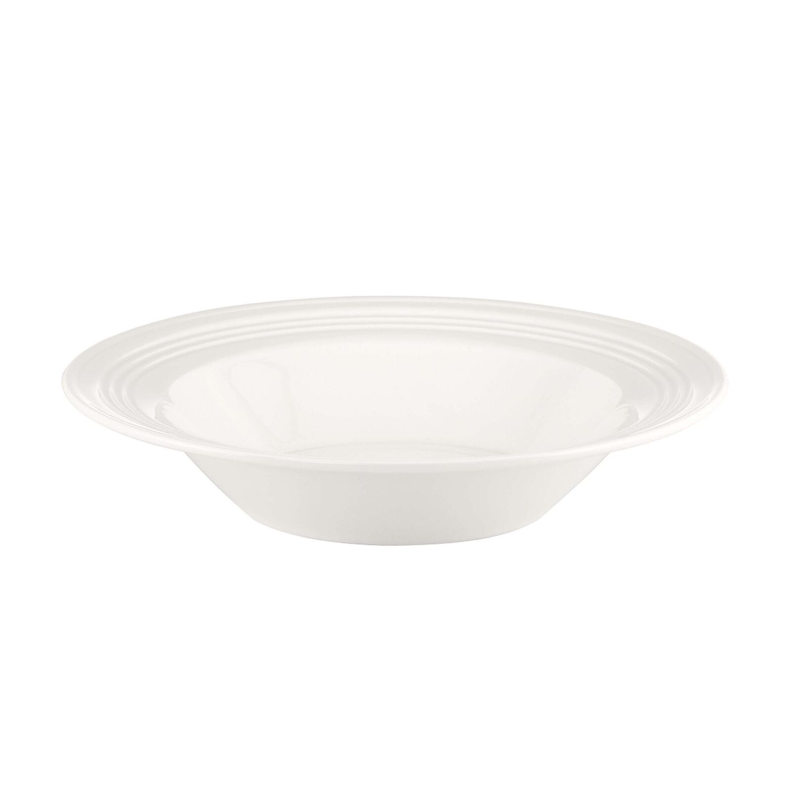 Tin Can Alley Rimmed Bowl,White