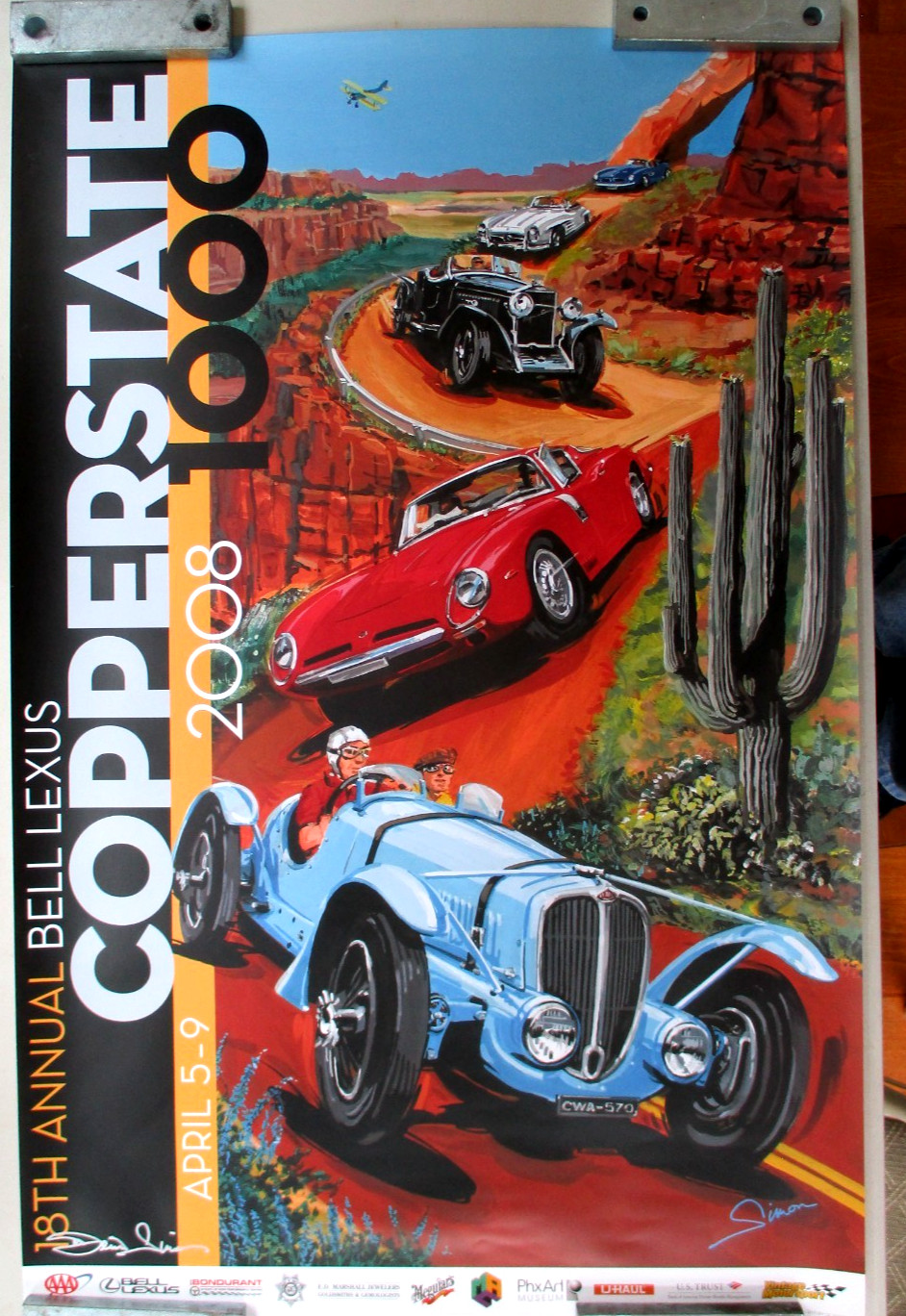 Dennis Simon Poster, 2008 COPPERSTATE 1000, 35 1/2