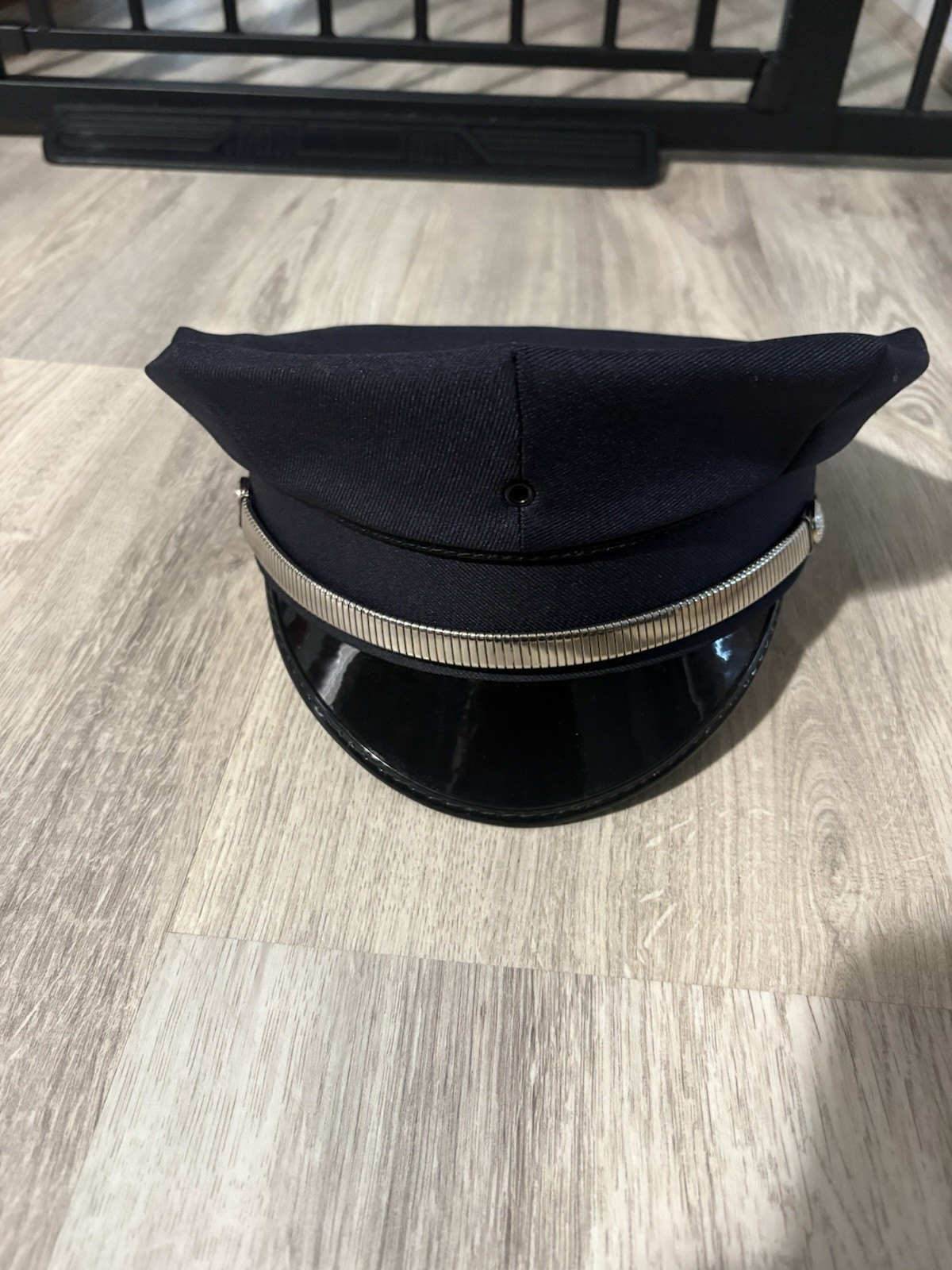 8-Point Police Security Uniform Combination Cap Hat - Navy Blue - Size 7 1/4 8-Point Police Security Uniform Combination Cap Hat - Navy Blue - Size 7 1/4
