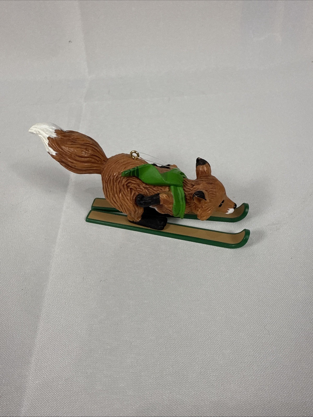 Vintage Christmas 1983 Hallmark Skiing Fox Ornament