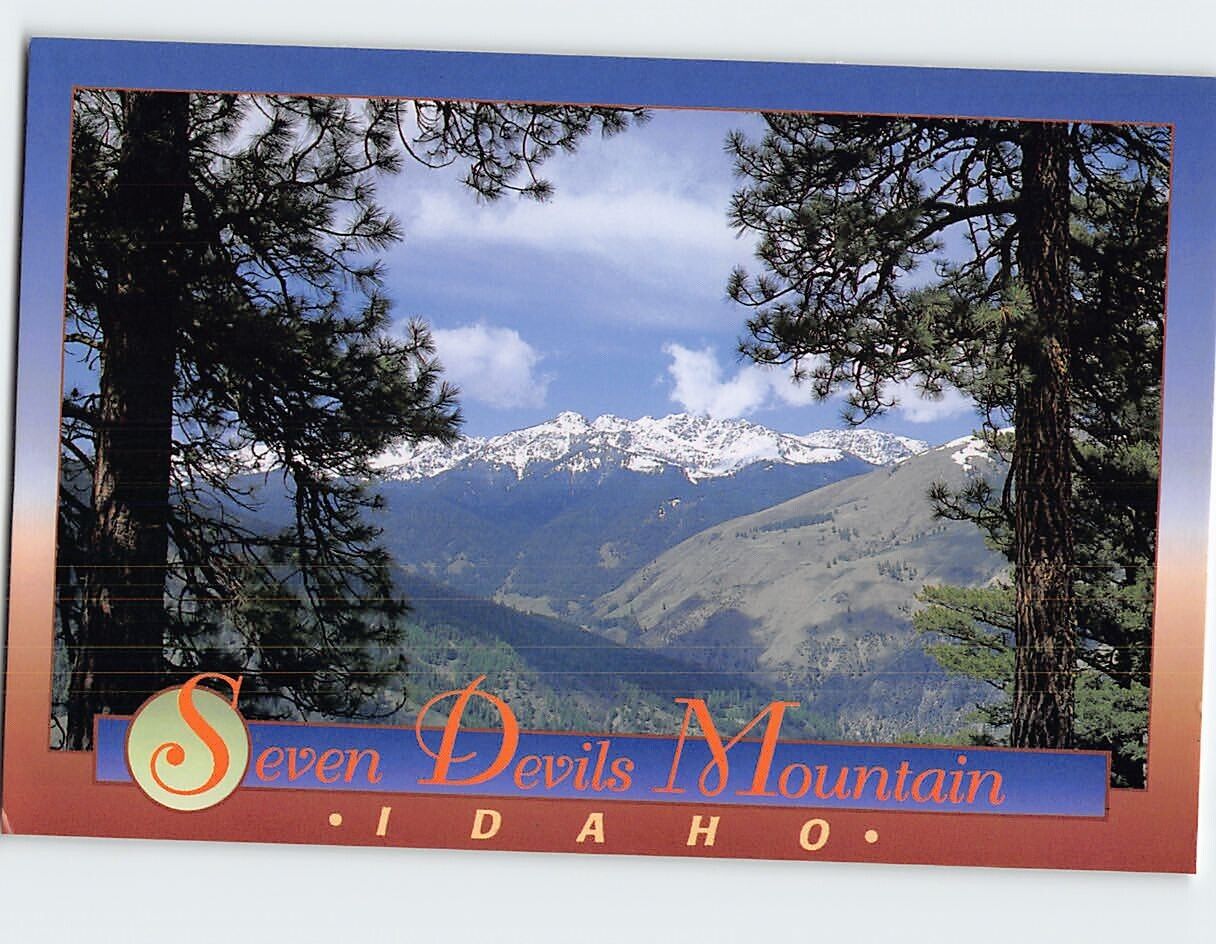 Postcard Seven Devils Mountain Idaho USA