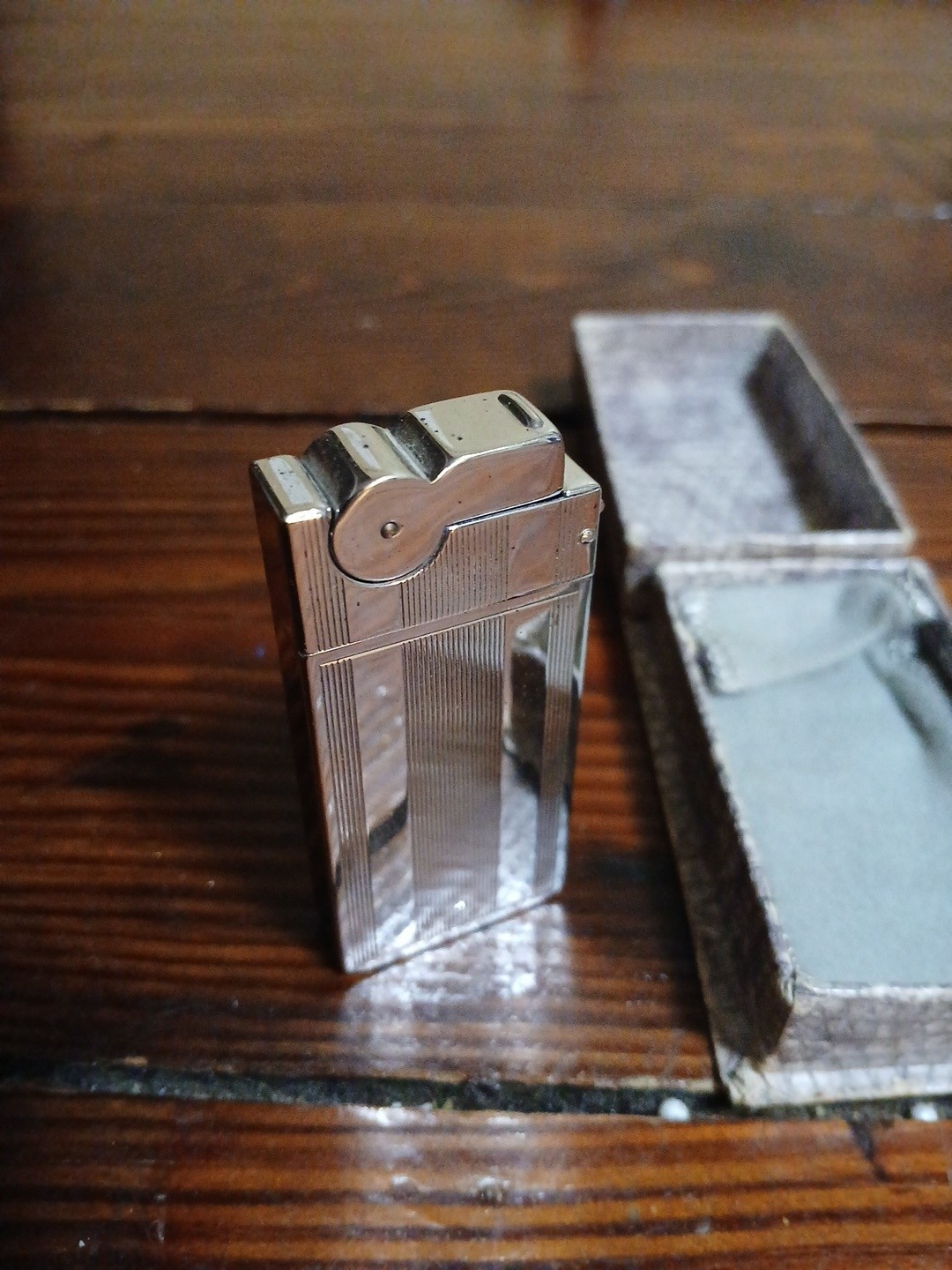 1950s A.S.R LIGHTER With Box Instructions, Pouch Vintage Lighter U.S.A.  