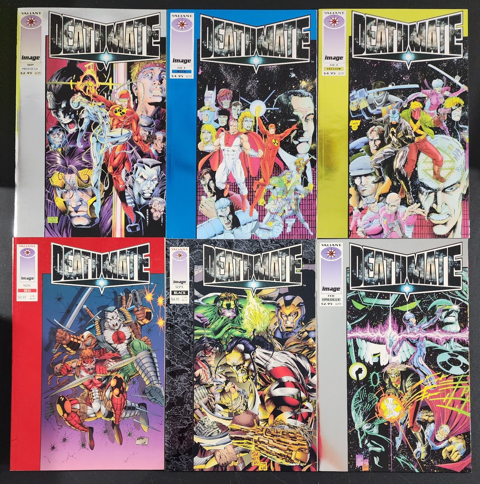 Deathmate Complete Series  NM  Prologue  Blue  Yellow  Red  Black Epilogue 1-6