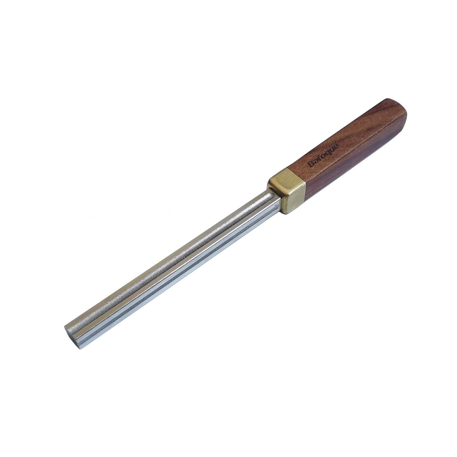 4th Generation Upgrated Baroque Guitar Fret Crowning File with 3 Crowning Gro...