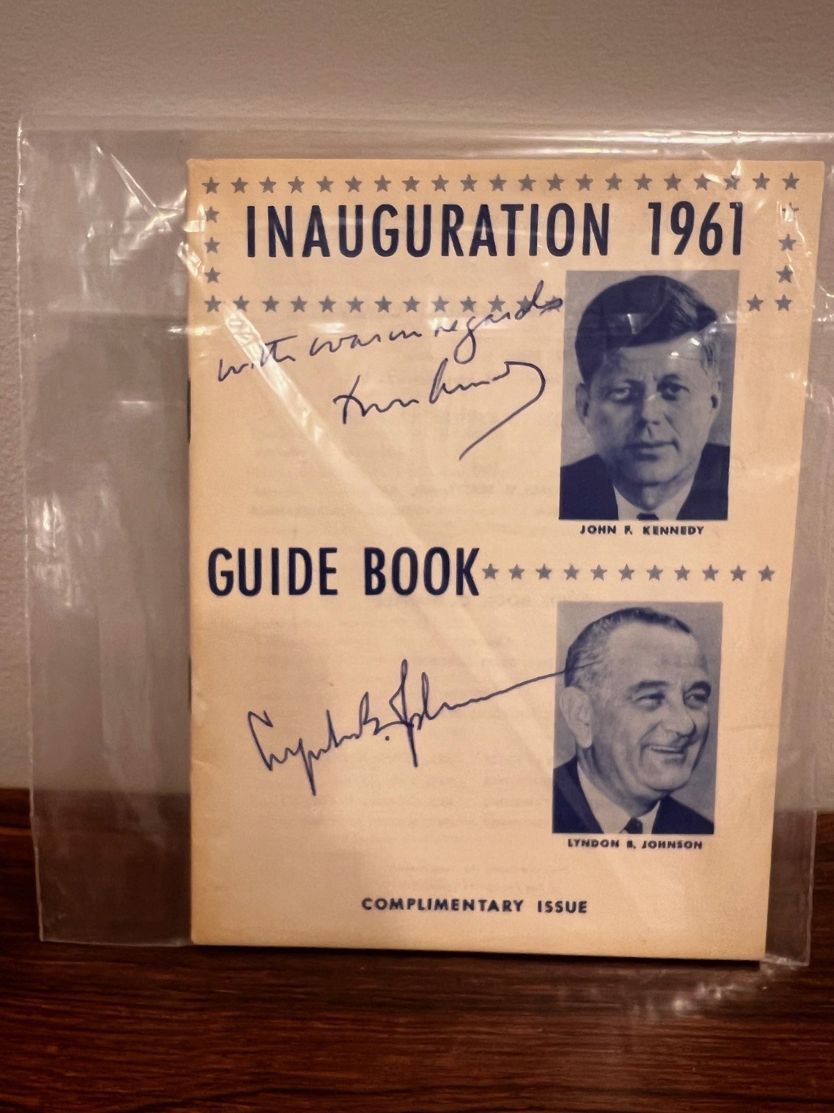 JFK Inauguration Signed Program Kennedy Johnson 1961 Presidential Autograph