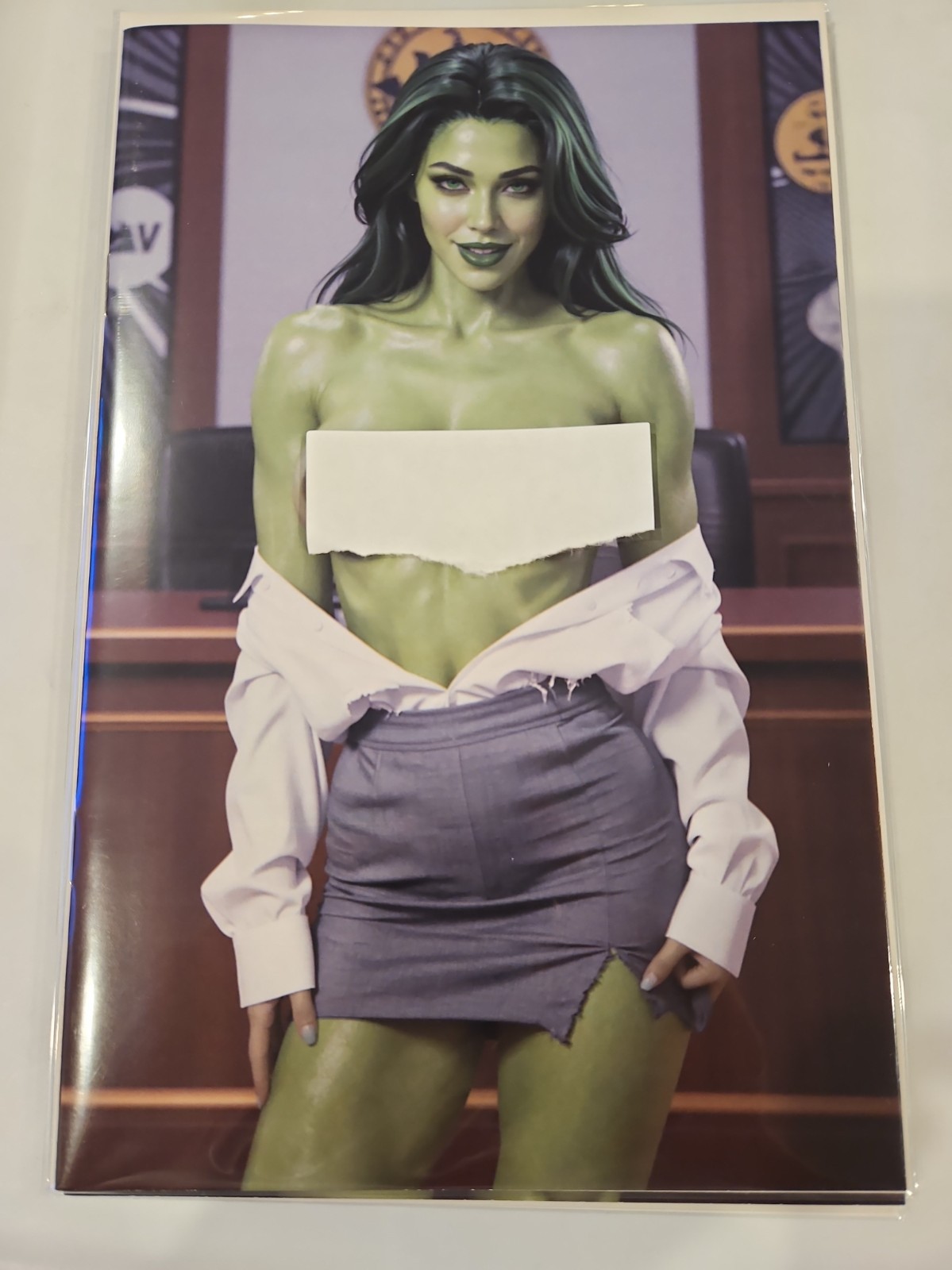 Keys Comics Pinup Gallery SHE-HULK Topless Cosplay Virgin