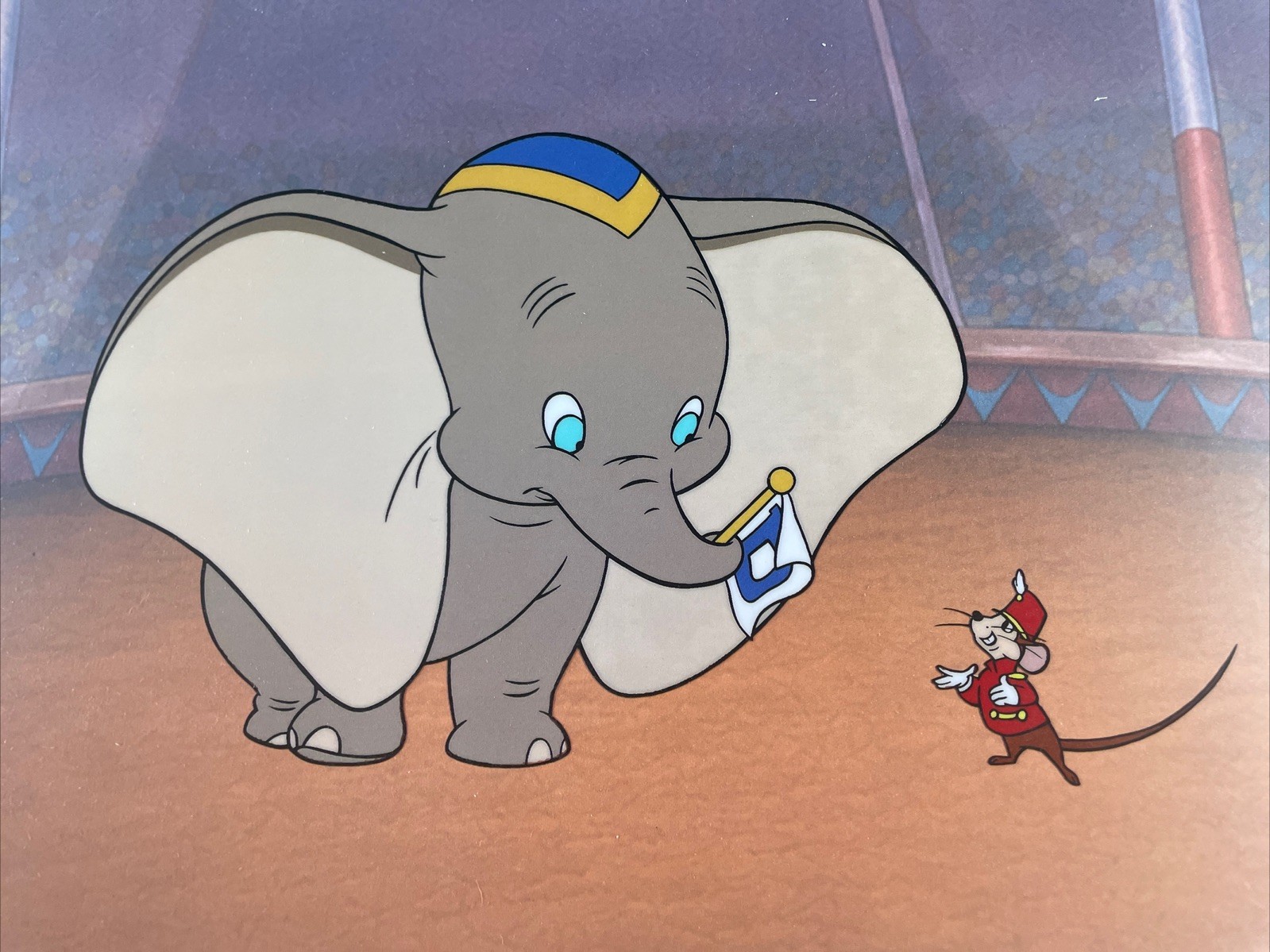 Walt Disney Animation Cel DUMBO vintage Art  Limited Edition Gold ￼Movie I4