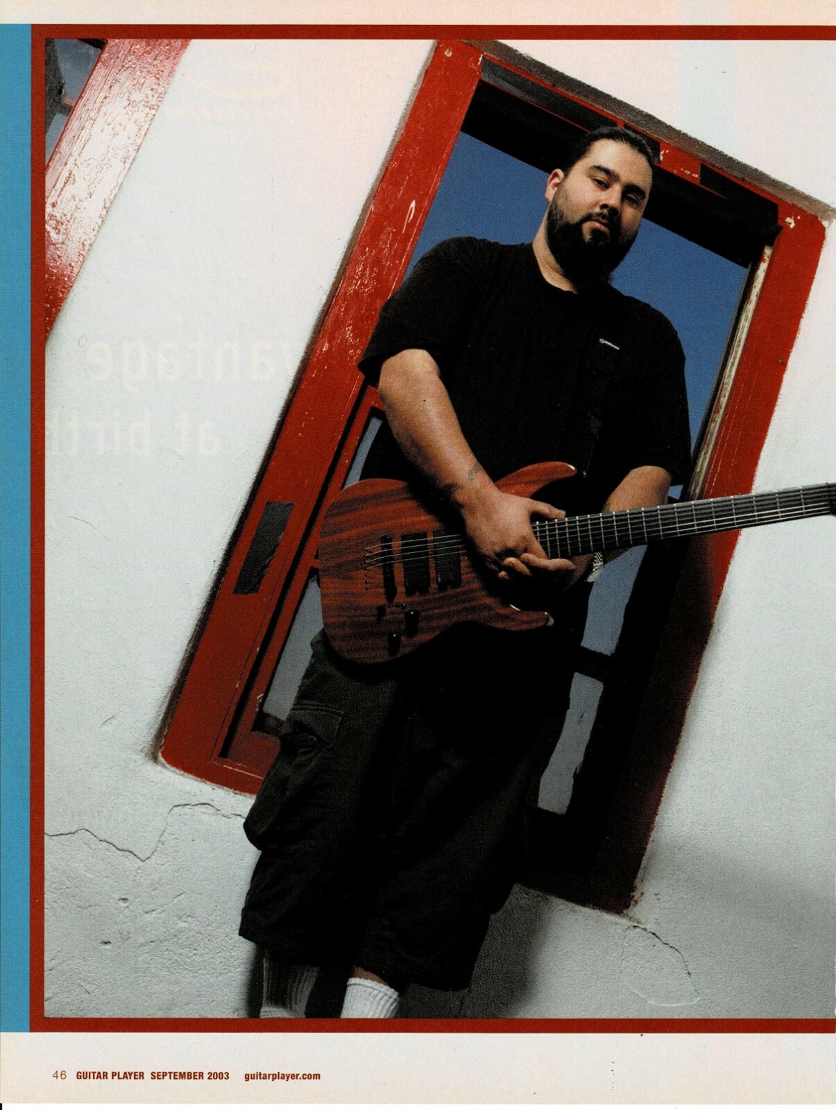 STEPHEN CARPENTER of THE DEFTONES - 2003 - Music Print Ad Photo