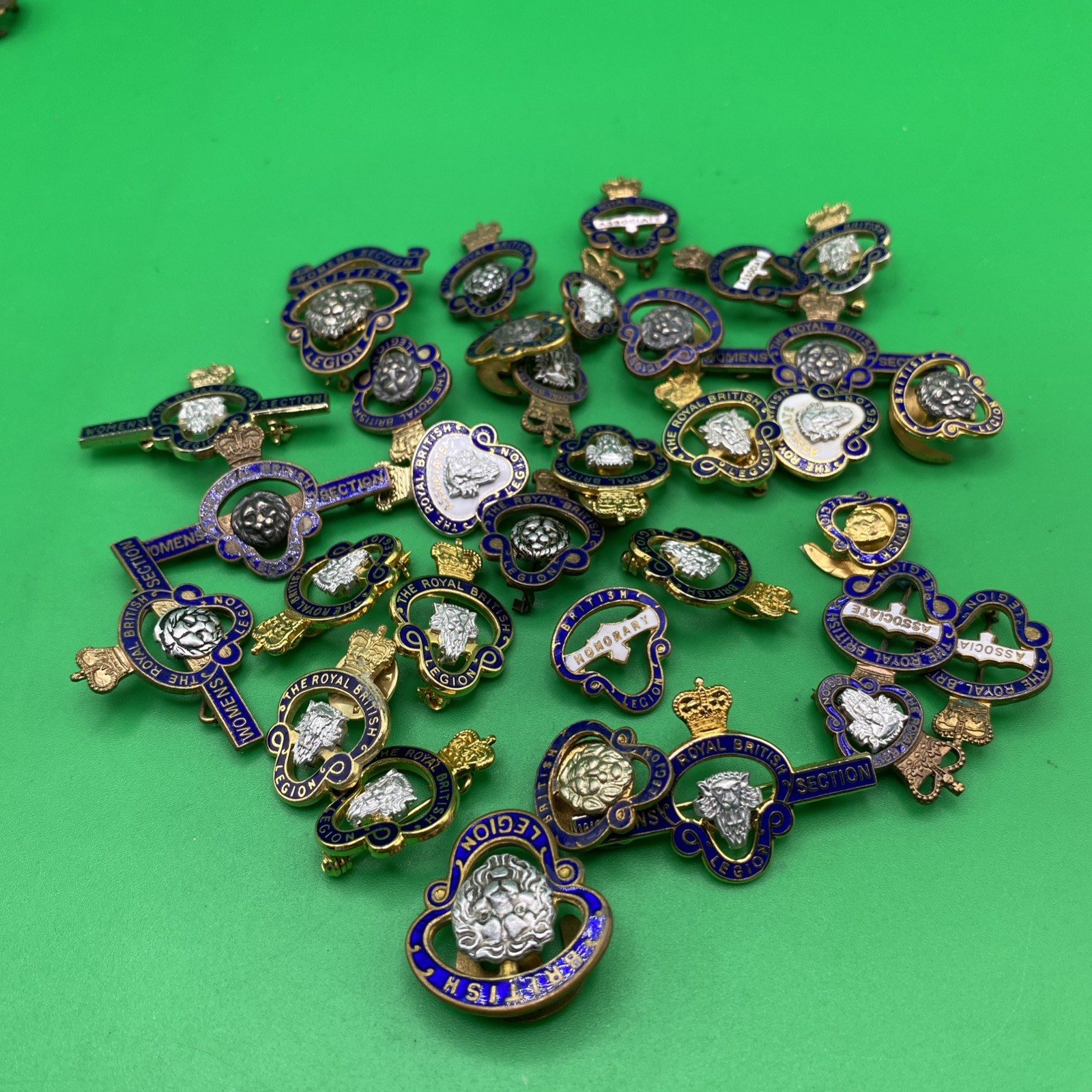 Collection Over 30 Vintage Royal British Legion Badges