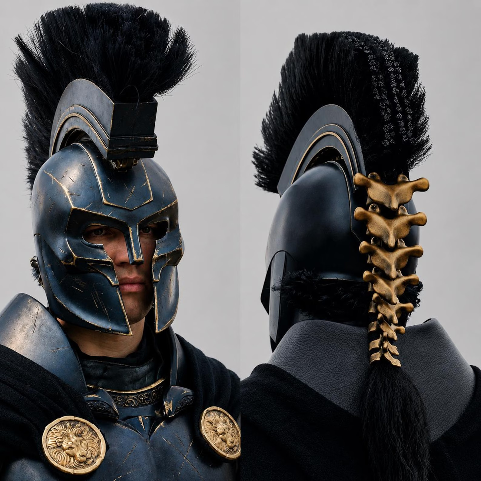 Agamemnon Inspired Helmet Greek Warrior Armor The Odyssey Helmet Halloween Gift