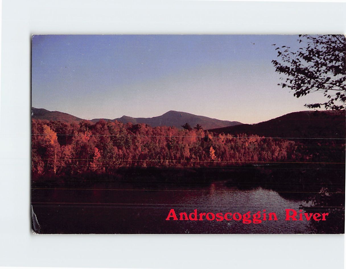 Postcard Androscoggin River New Hampshire-Maine USA