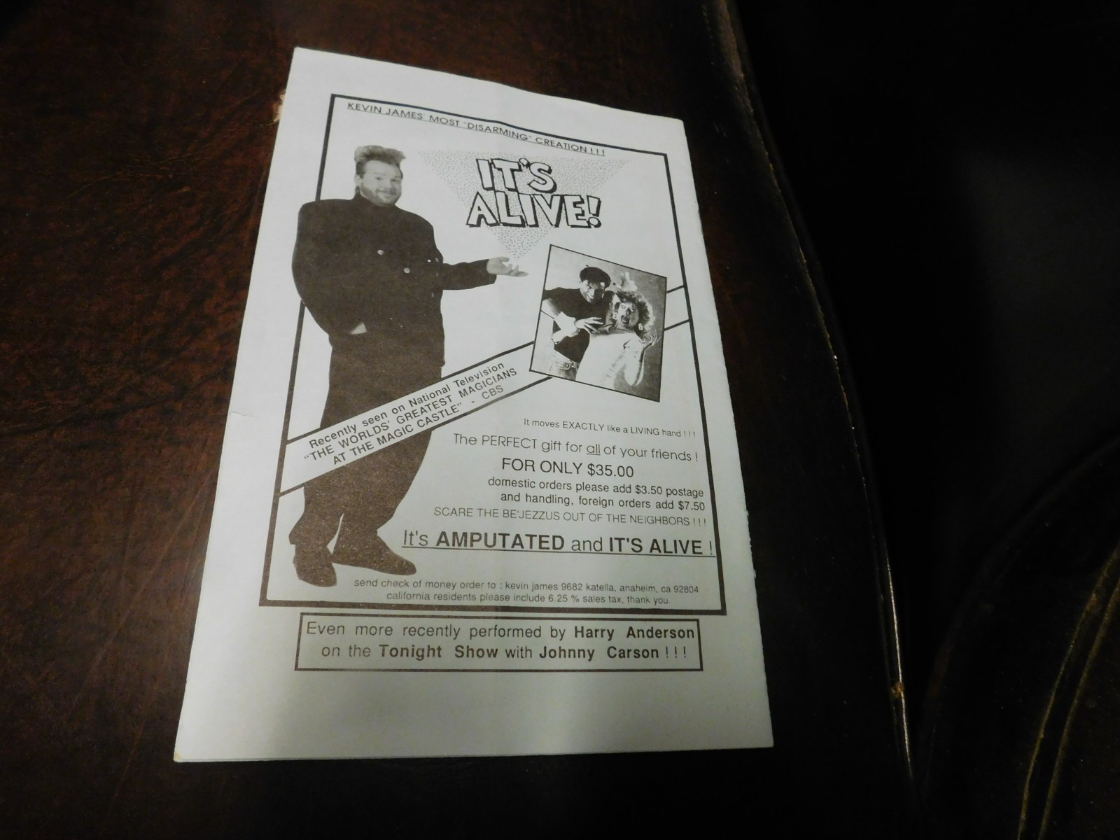 Historic Magic Documents For Magicians -Kevin James' Magic Catalog # 1 Historic Magic Documents For Magicians -Kevin James' Magic Catalog # 1