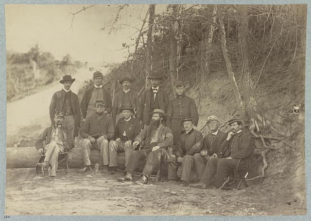Photo:Petersburg Va Surgeon John H Brinton with Hospital Attendants 1860s