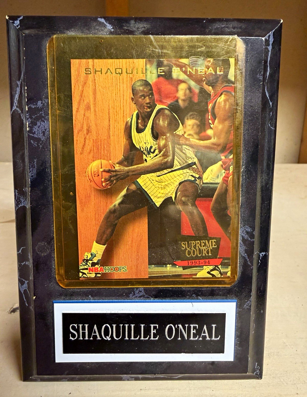 Shaquille O’Neal ‘93-‘94 NBA Hoops Supreme Court Display Plaque