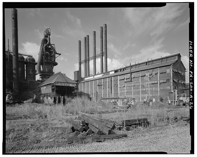 26. Carrie Furnace No. 3 and Turbo-Generator Boiler House. - U.S. Steel