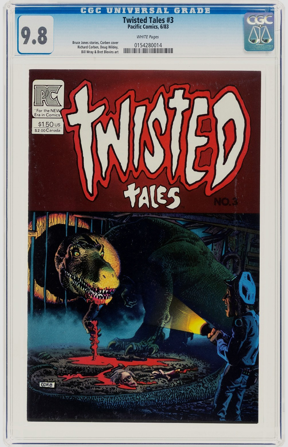 Twisted Tales #3 1983 Pacific Comics CGC 9.8 Finest Known Corben Cover TOP POP Twisted Tales #3 1983 Pacific Comics CGC 9.8 Finest Known Corben Cover TOP POP