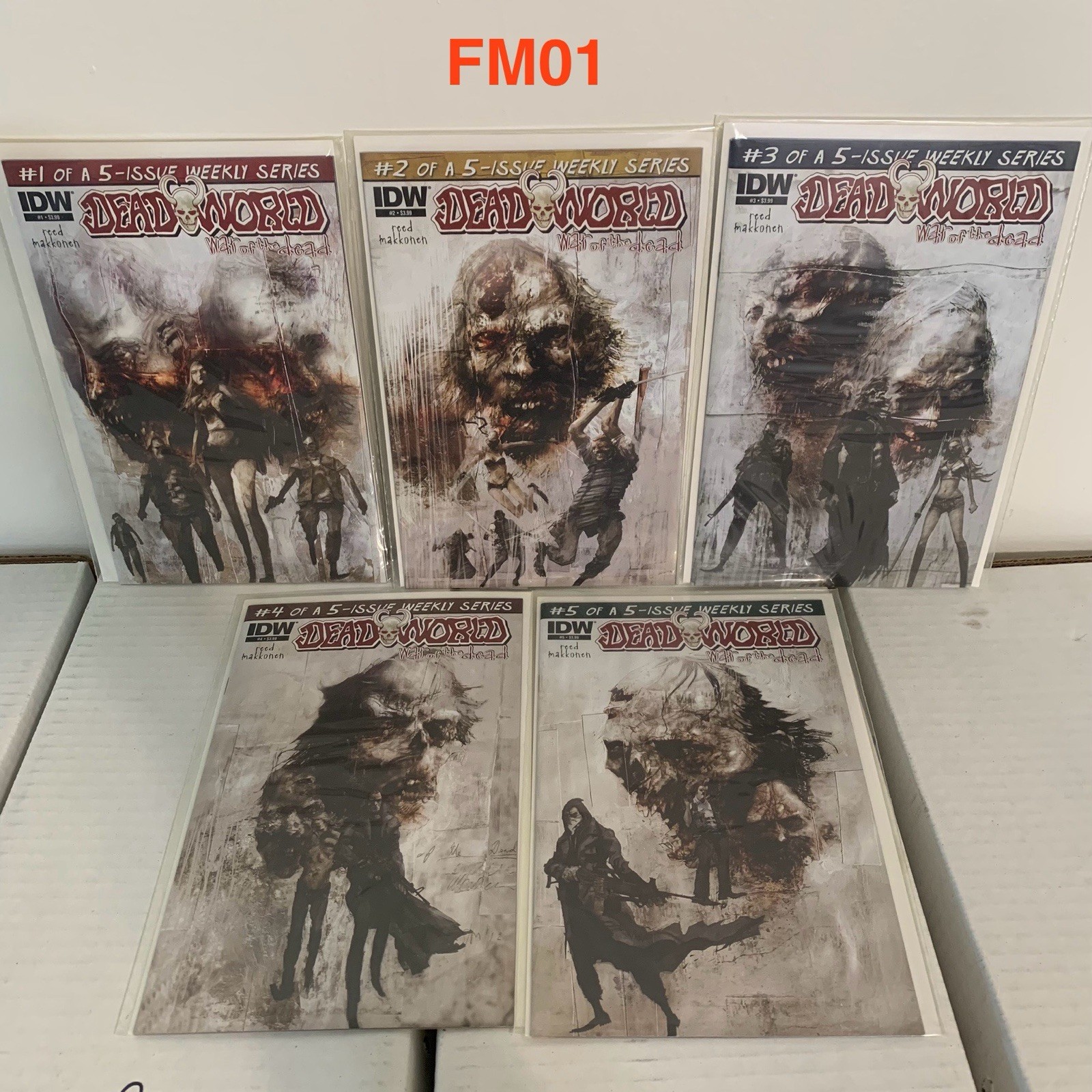 Deadworld War of the Dead complete lot set run 1 2 3 4 5 2012 IDW VF/NM fm01