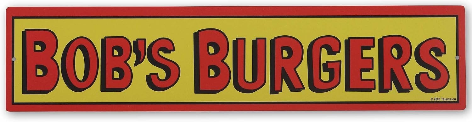 Small Bob\'s Burgers Vintage Metal Sign - Unique Decor for Fans & Collectors