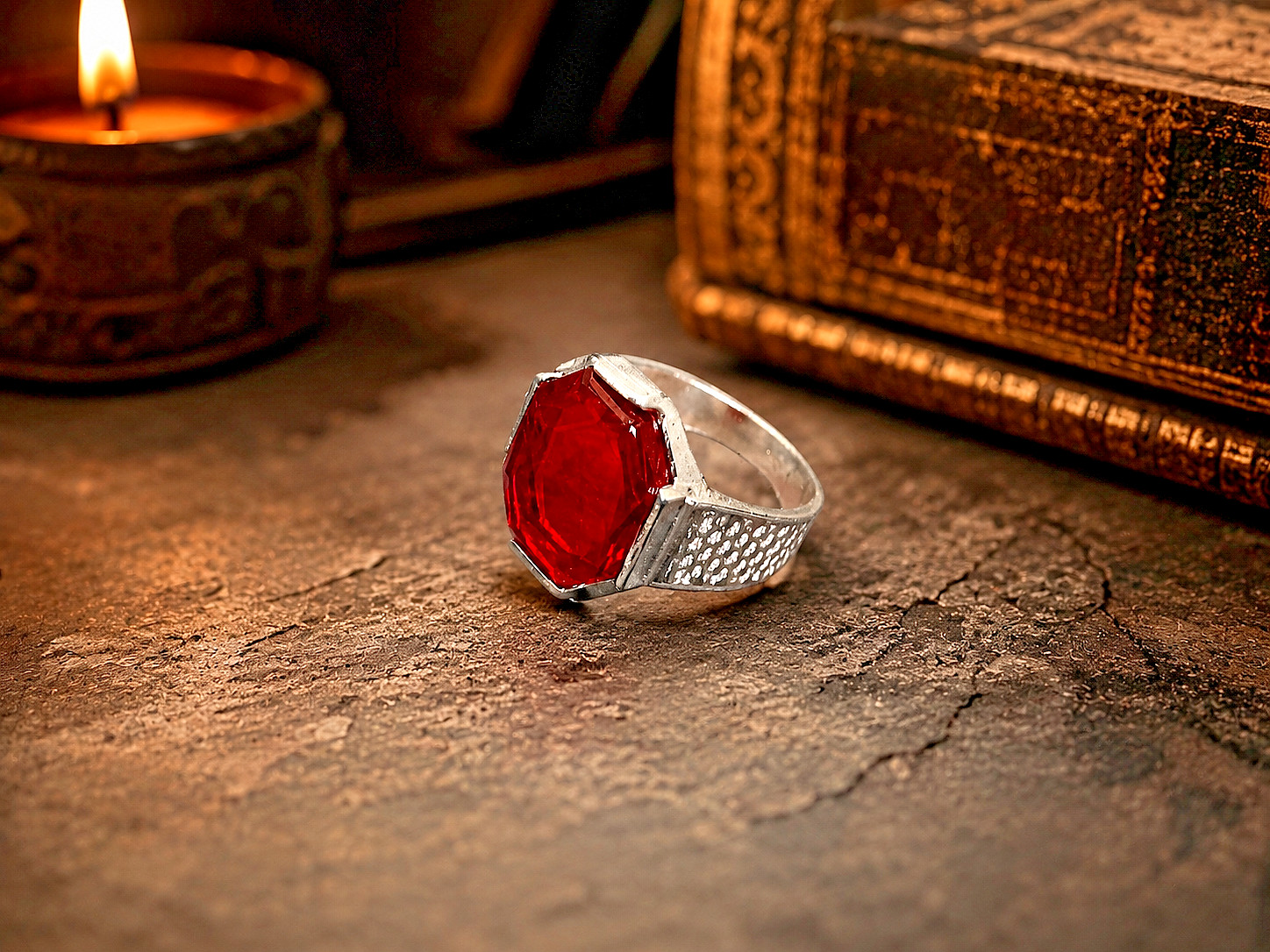 High Ranking Illuminati Freemason Lion Head Ring Antique Vintage Metaphysical
