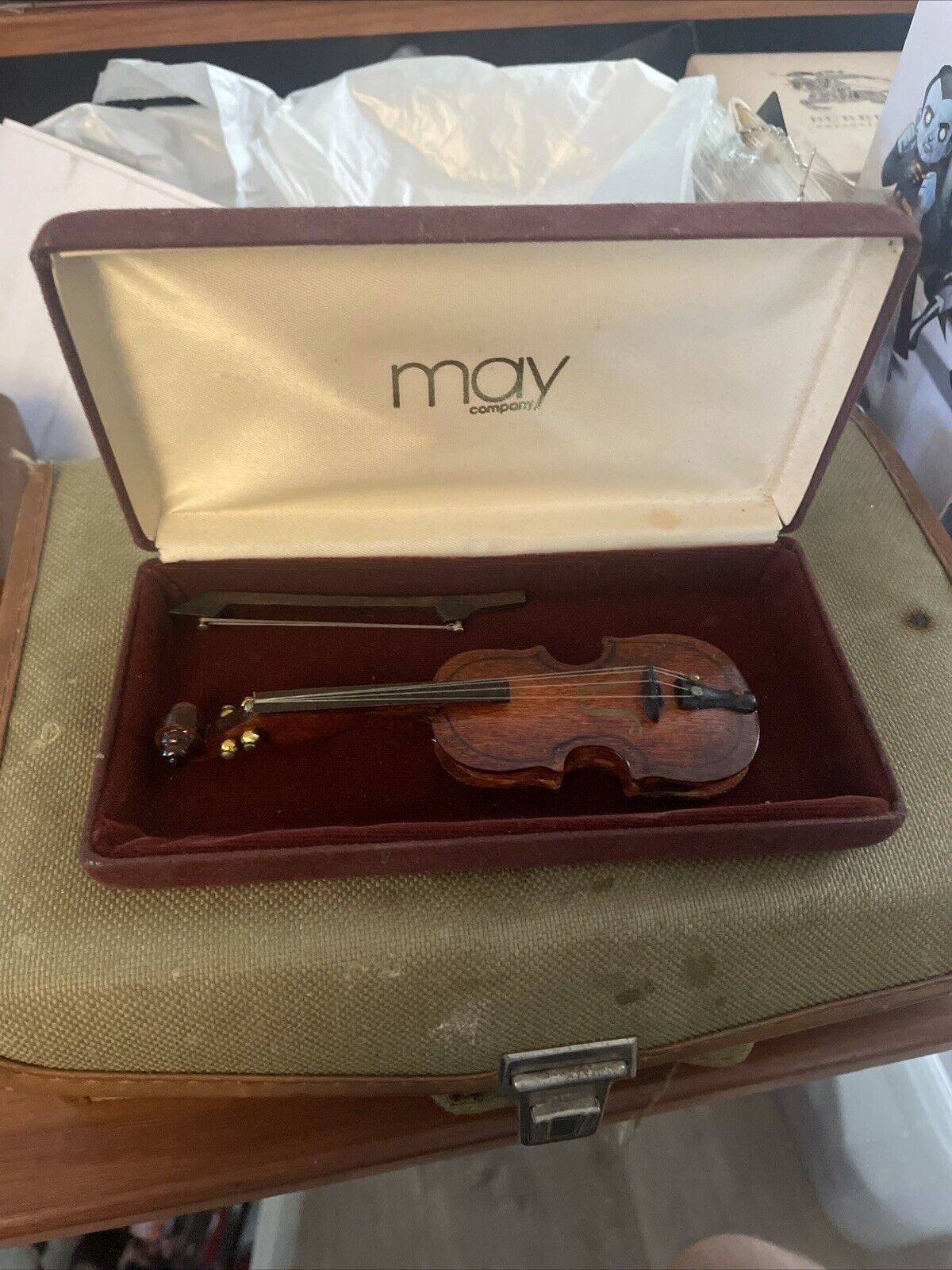 Miniature Violin And Bow