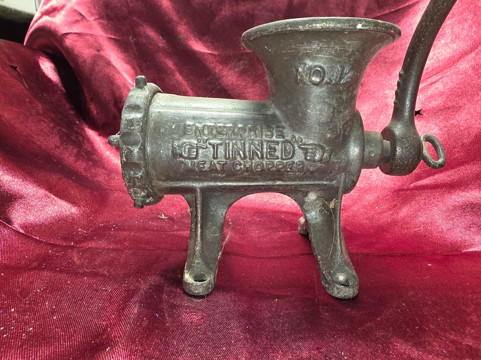 Antique Enterprise Tinned Meat Grinder No.12 1880's-1910's