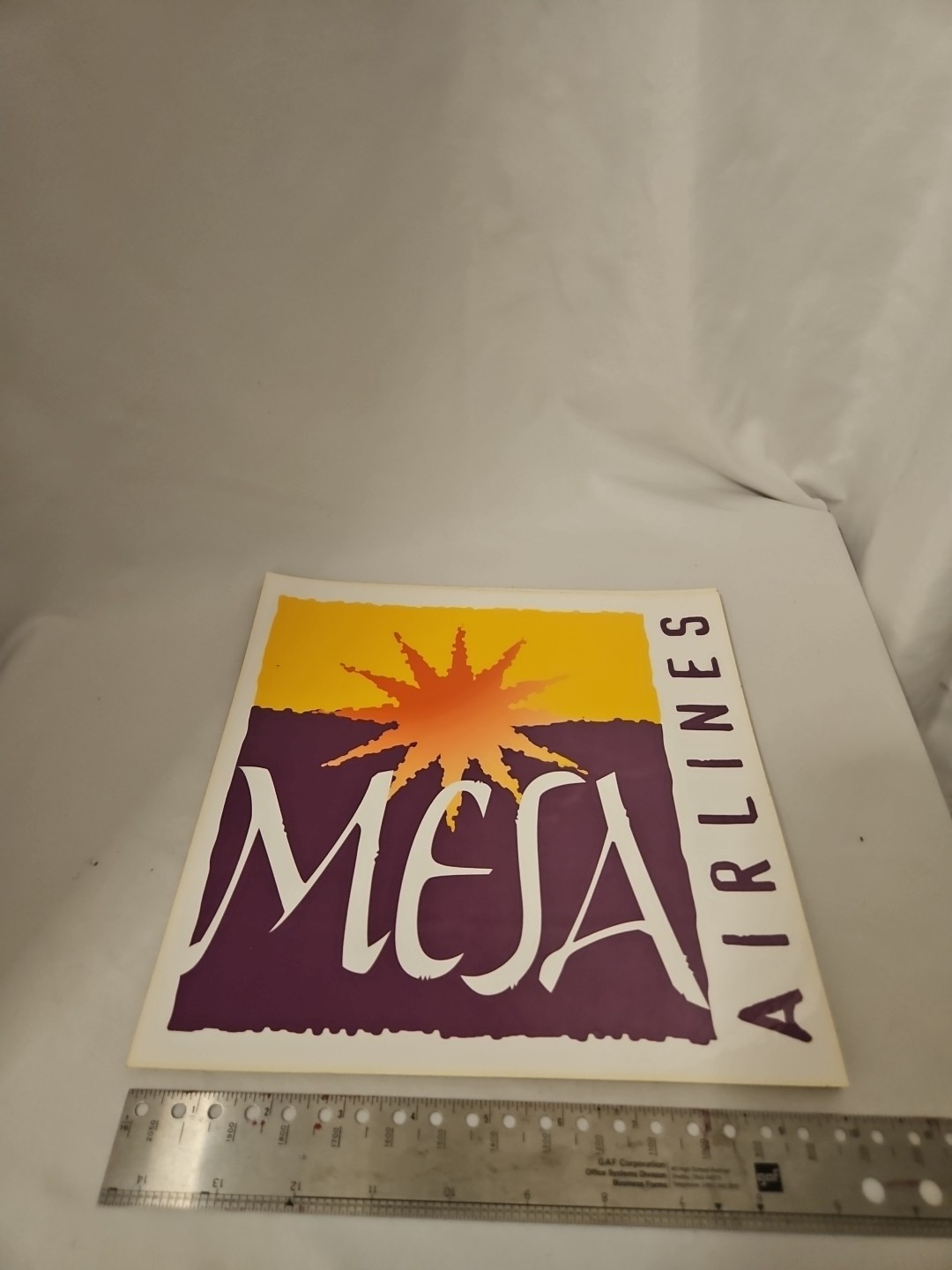 Vintage Mesa Airlines Laminated Sign 10