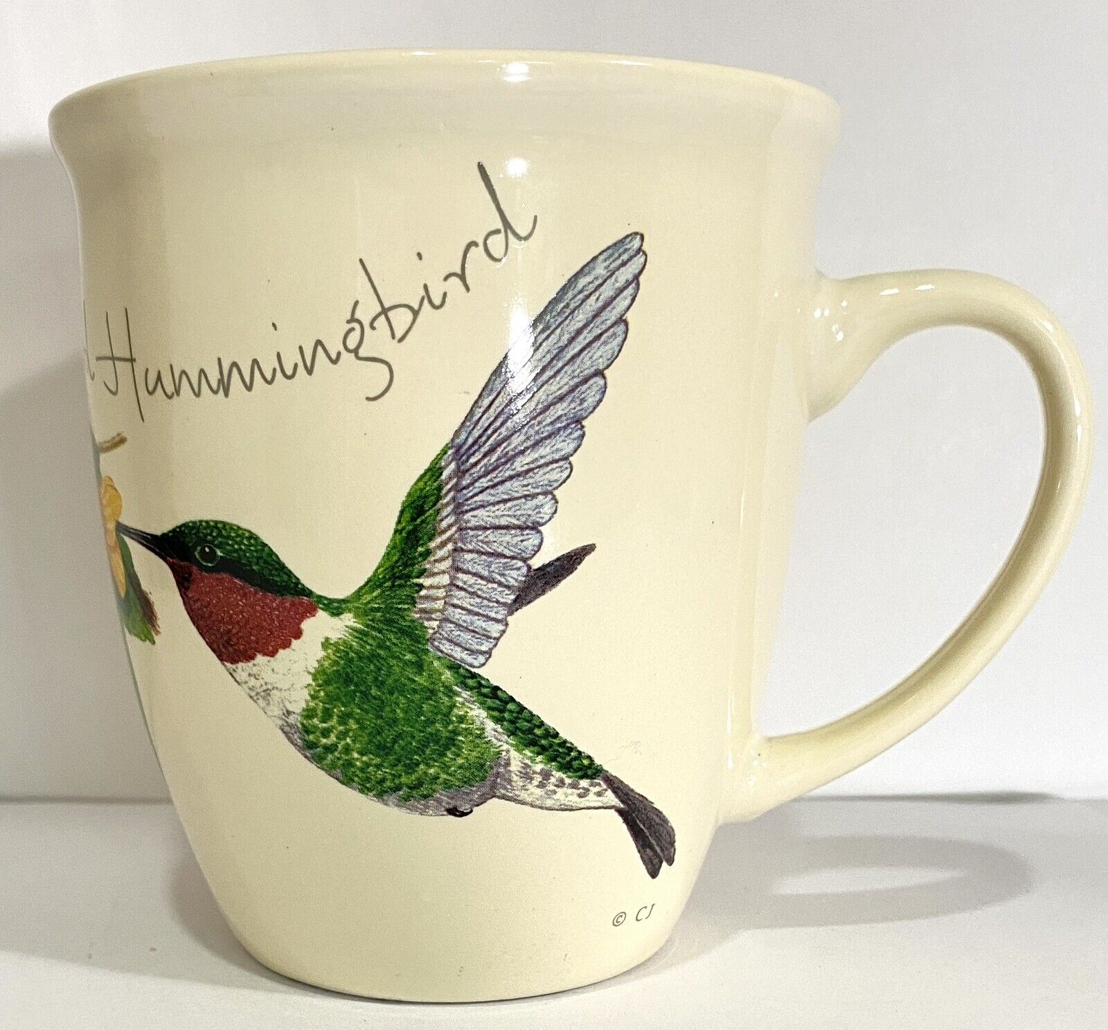 CJ Wildlife Ruby Throated Hummingbird Mug Ceramic Dishwasher Safe Microwave Safe
