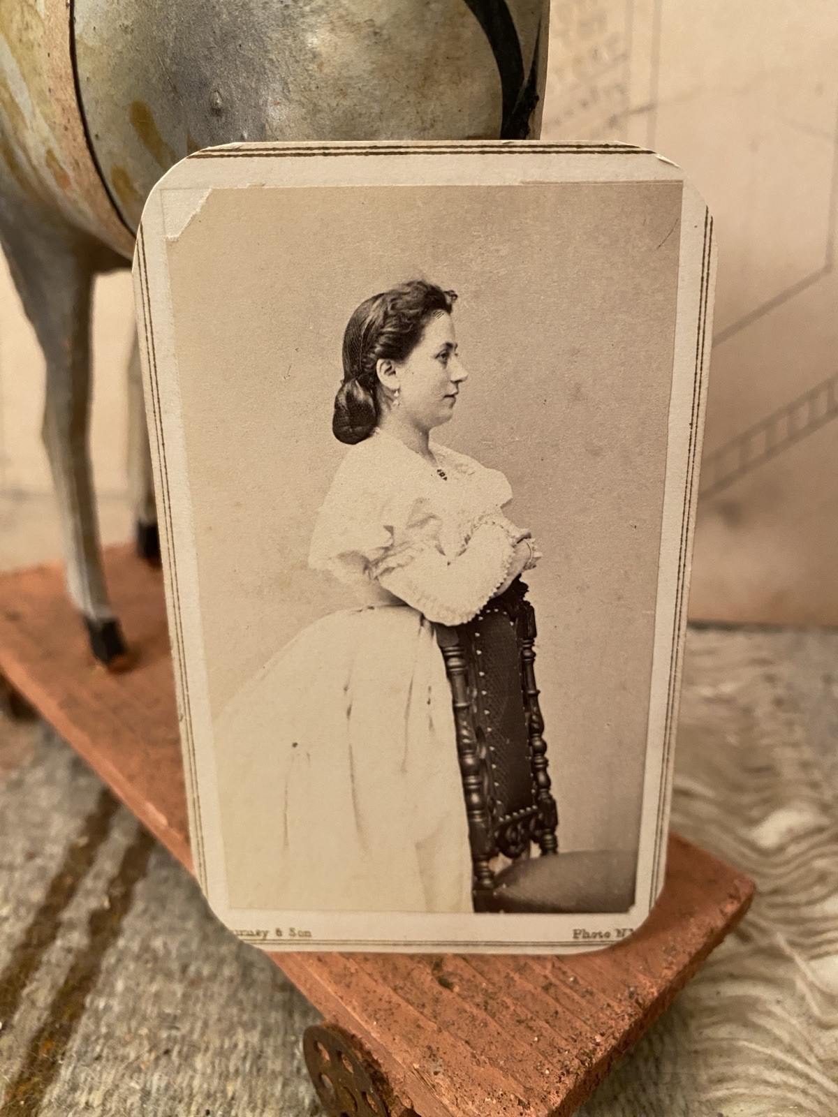 Antique CDV Nathalie Natalie Dumas French Actress Portrait Gurney New York