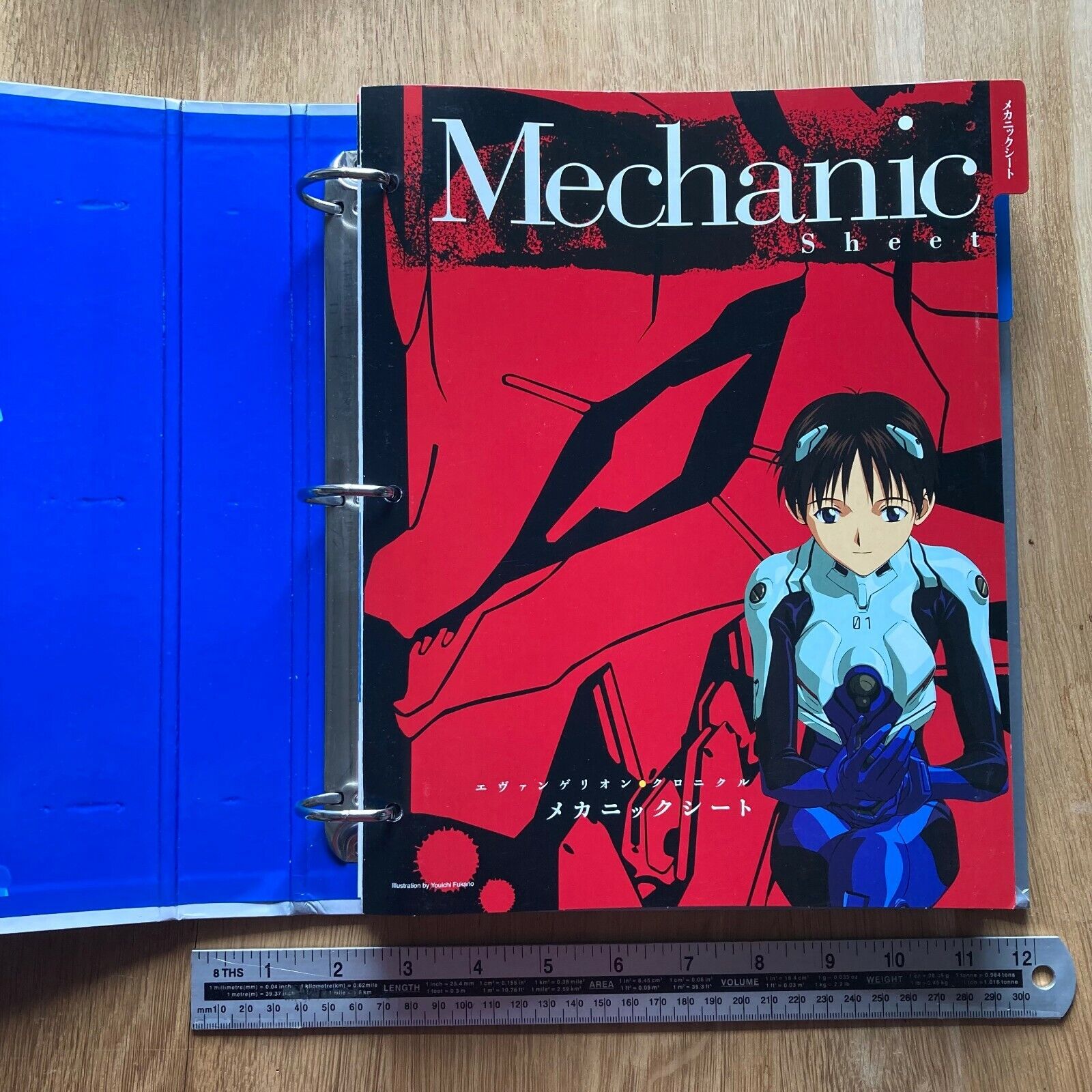 Evangelion Chronicle New Ed. Japanese Clipping File Mechanic & Character Sheet