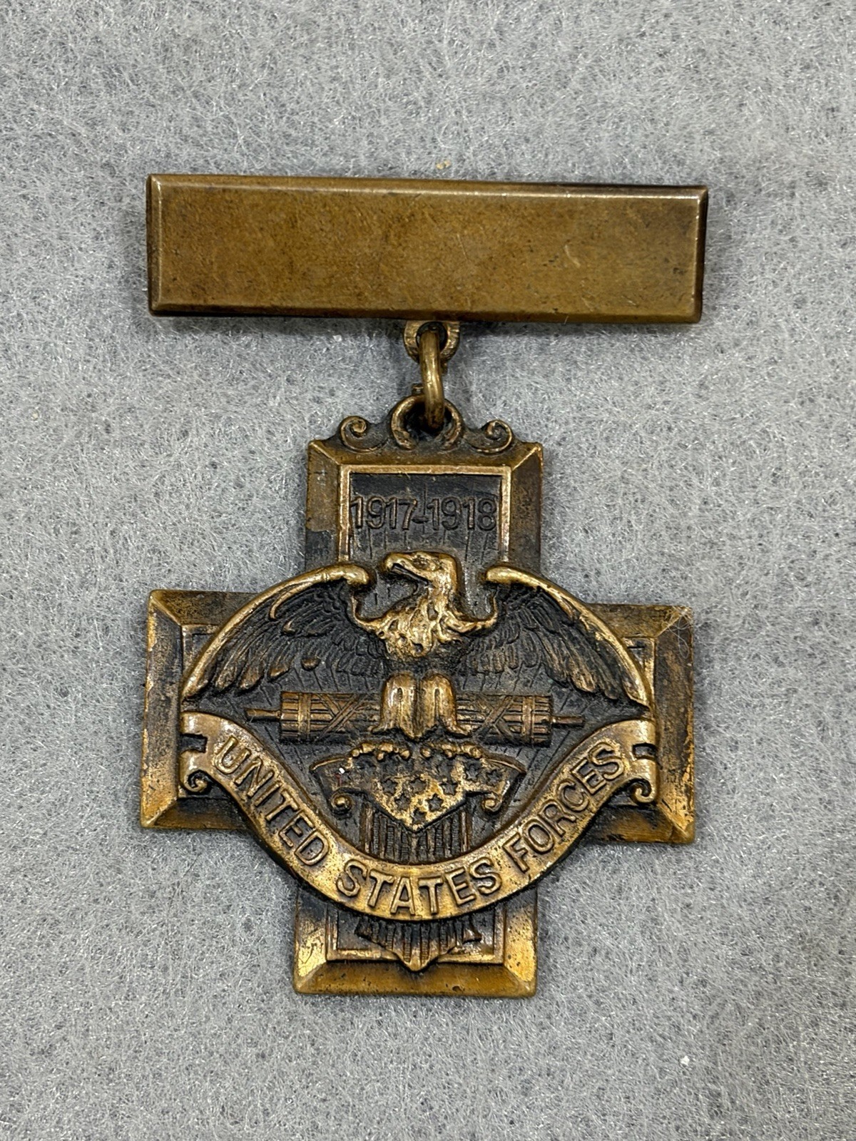 WW1 WWl US Ottawa, Kansas Service Medal - Pin Badge