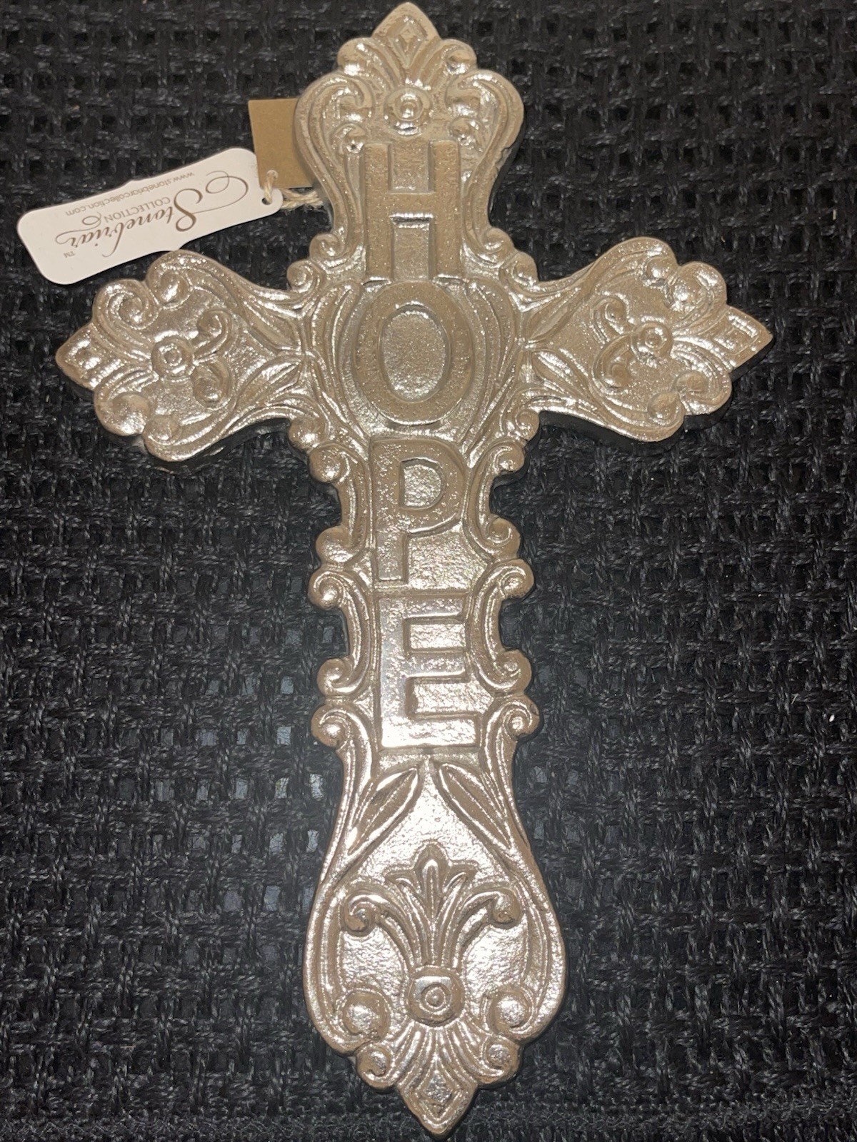 Stonebriar Collection Aluminum HOPE 12” Hanging Wall Cross NWT