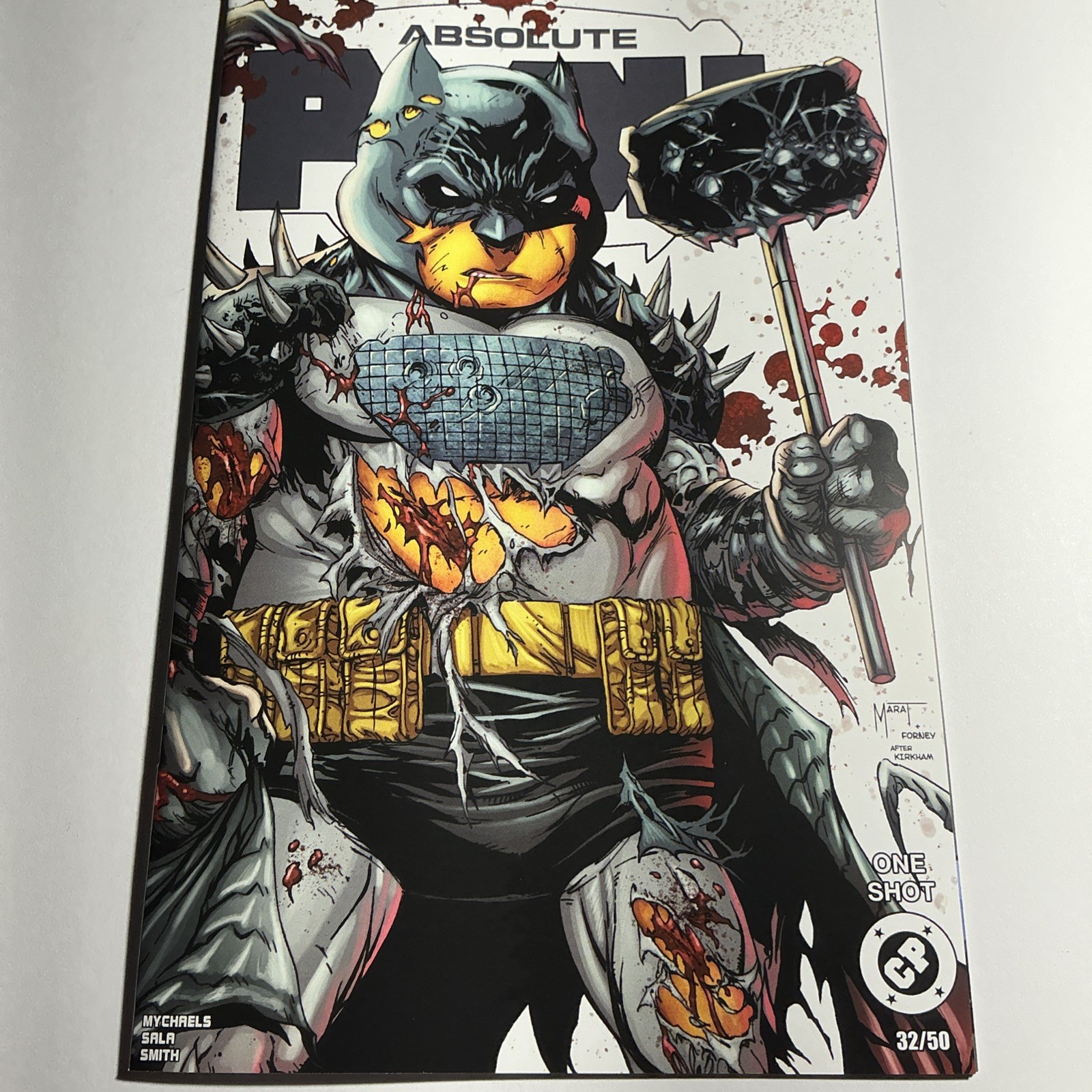 Do You Pooh?: Absolute Pooh/Absolute Batman Battle Damage Signed Marat #32/50 NM