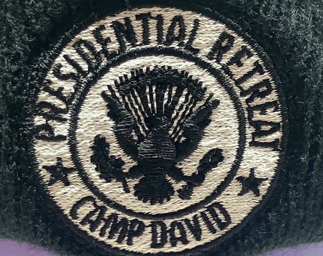 Presidential Retreat Camp David Presidential Seal Beanie Skull Cap Hat Black