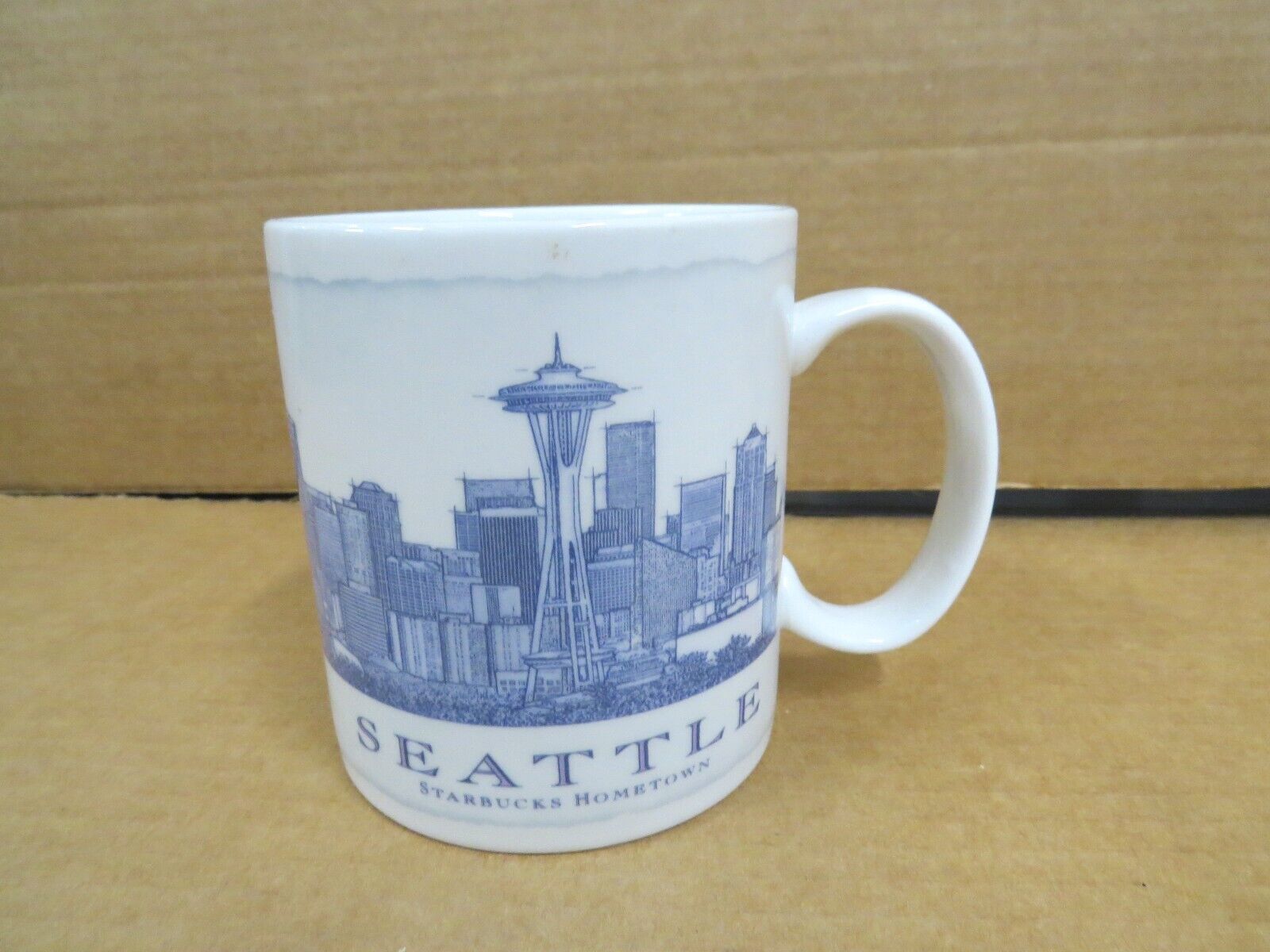 Starbucks Hometown Coffee Cup Architecture Series City Mug Seattle 2007 18Oz WA