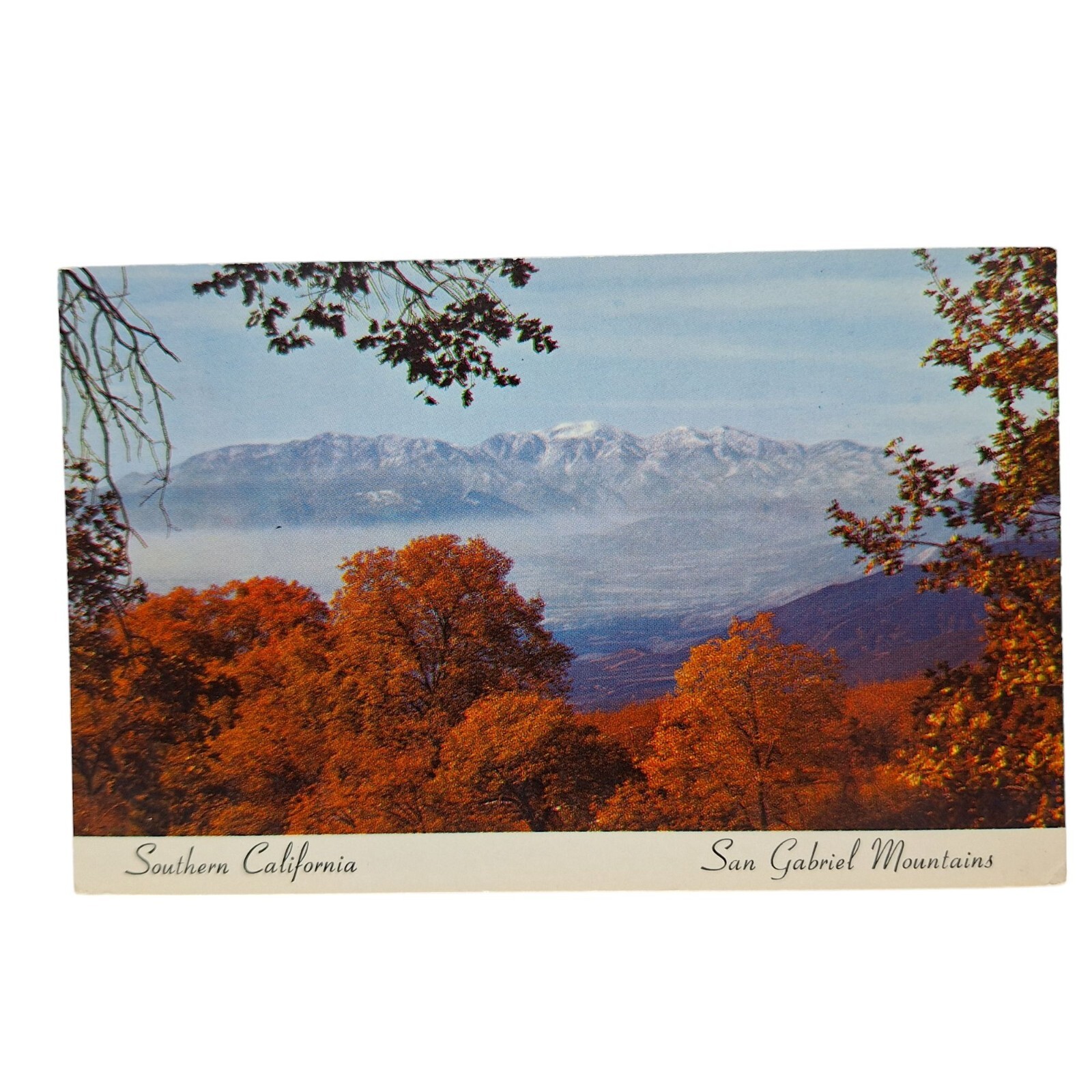 Postcard Southern California San Gabriel Mountains Mt San Antonio Old Baldy