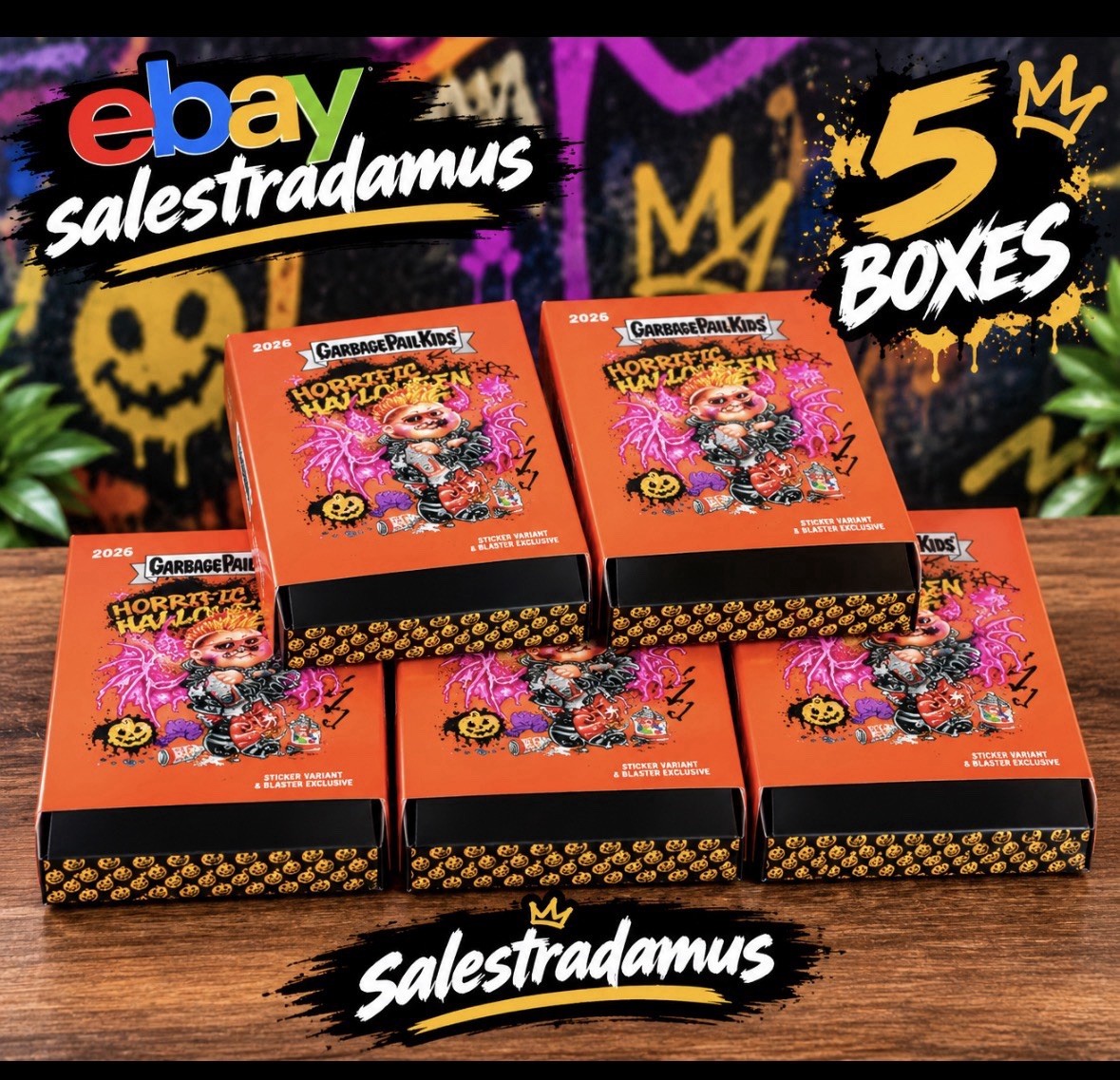 5x 2026 Garbage Pail Kids Halloween  GPK SEALED BOX BRAND NEW Confirmed Presale