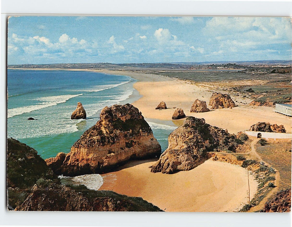 Postcard Praia de Alvor Algarve Portugal