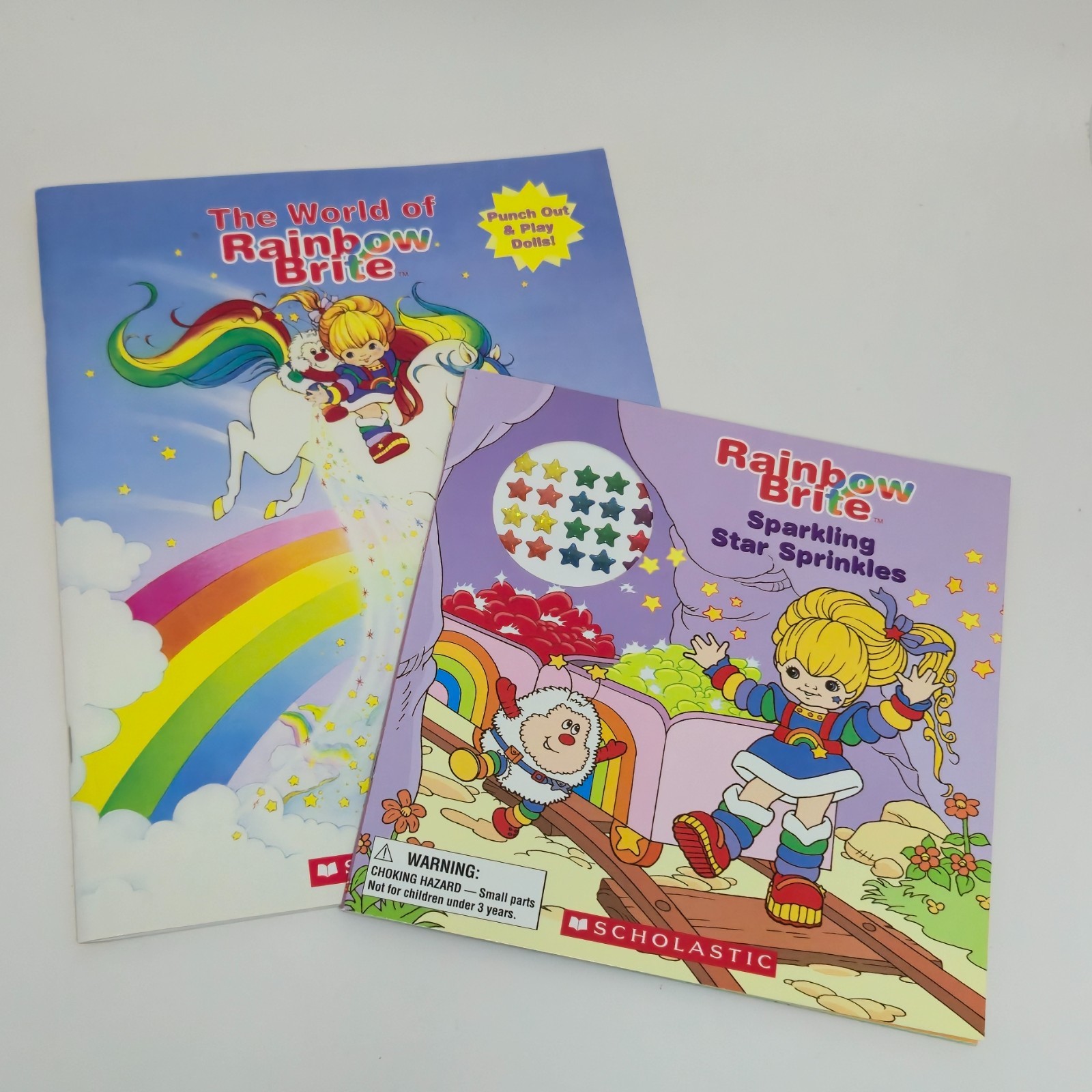 NEW 2004 World of RAINBOW BRITE & Sparkling Star Sprinkles stickers Scholastic
