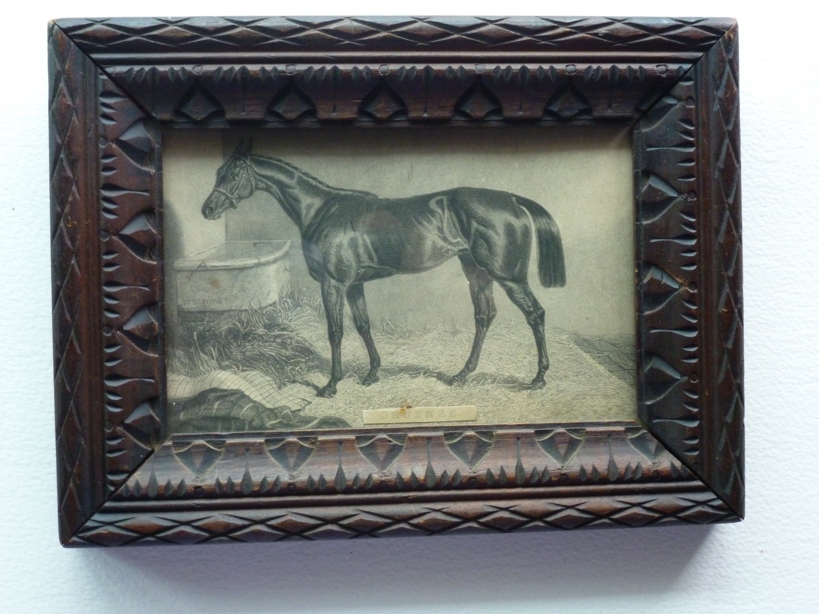 Antique English Race Horse Print after J F Herring Sr c1841 Antique English Race Horse Print after J F Herring Sr c1841