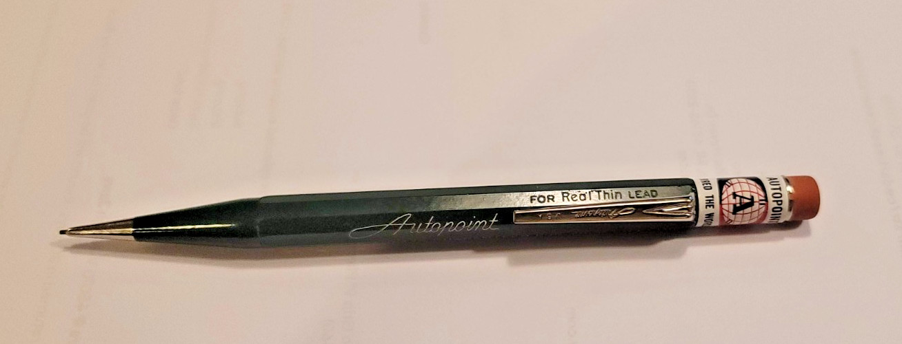 Vintage Green Autopoint Continuous Twist Mechanical Pencil Advertising New Vintage Green Autopoint Continuous Twist Mechanical Pencil Advertising New