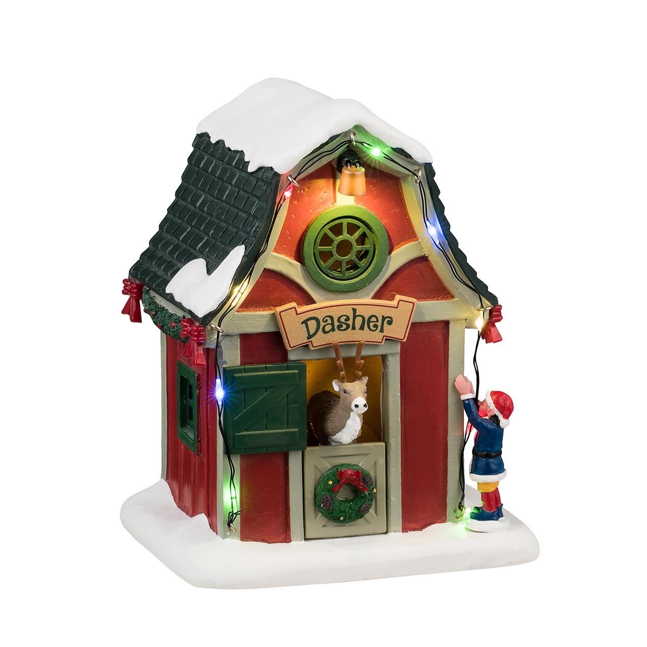 Lemax Santas Wonderland Village Accessory Dashers Den 44331
