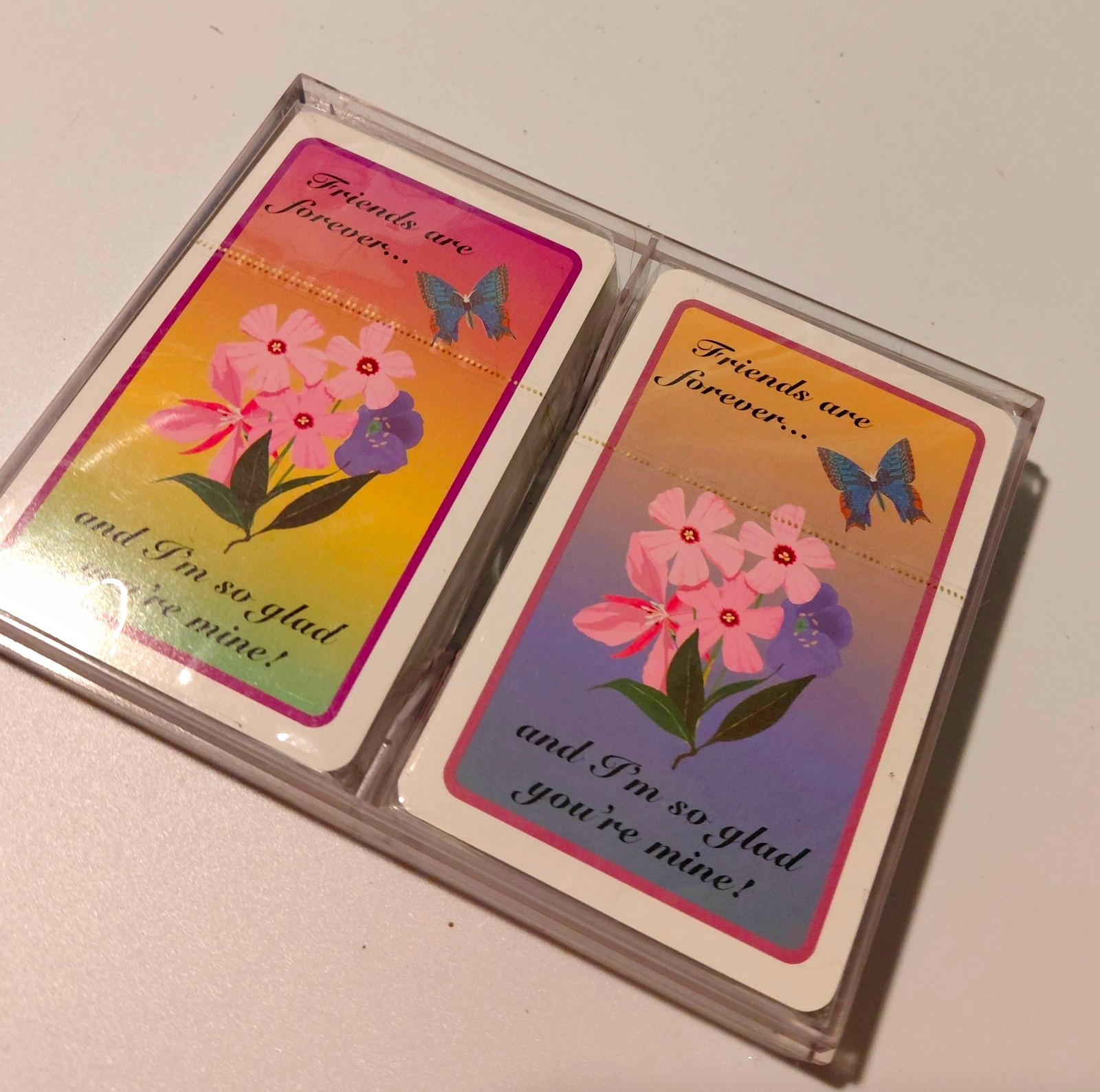 Vintage New Old Stock Playing Cards By Hampton Direct Inc Butterfly Theme