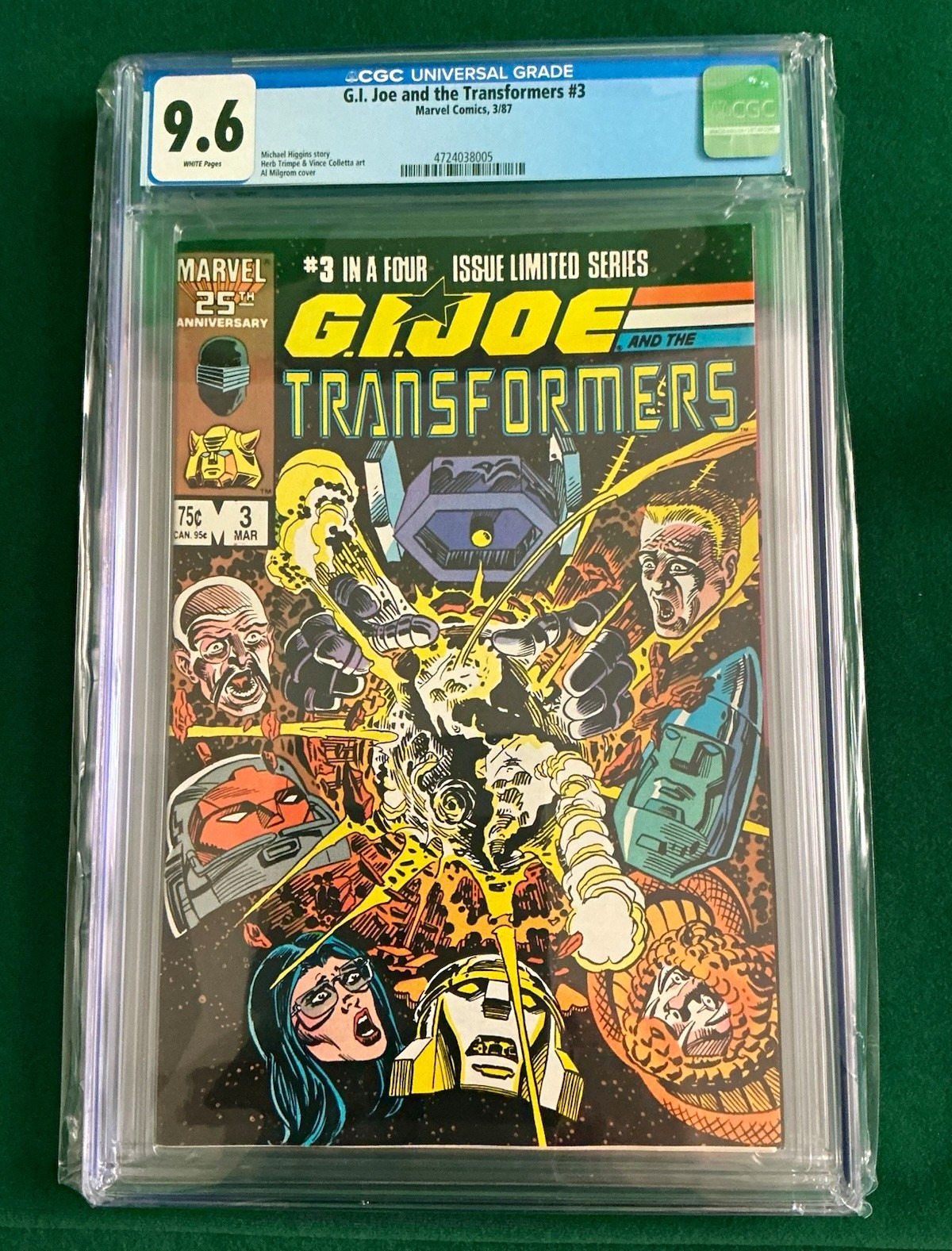 Marvel G.I. Joe and the Transformers #3 CGC 9.6 (1987) First Printing