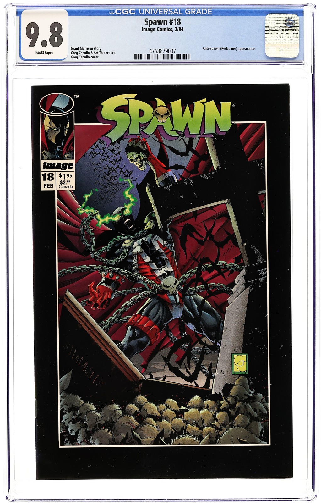 Spawn #18D Direct Variant CGC 9.8 1994 4768679007