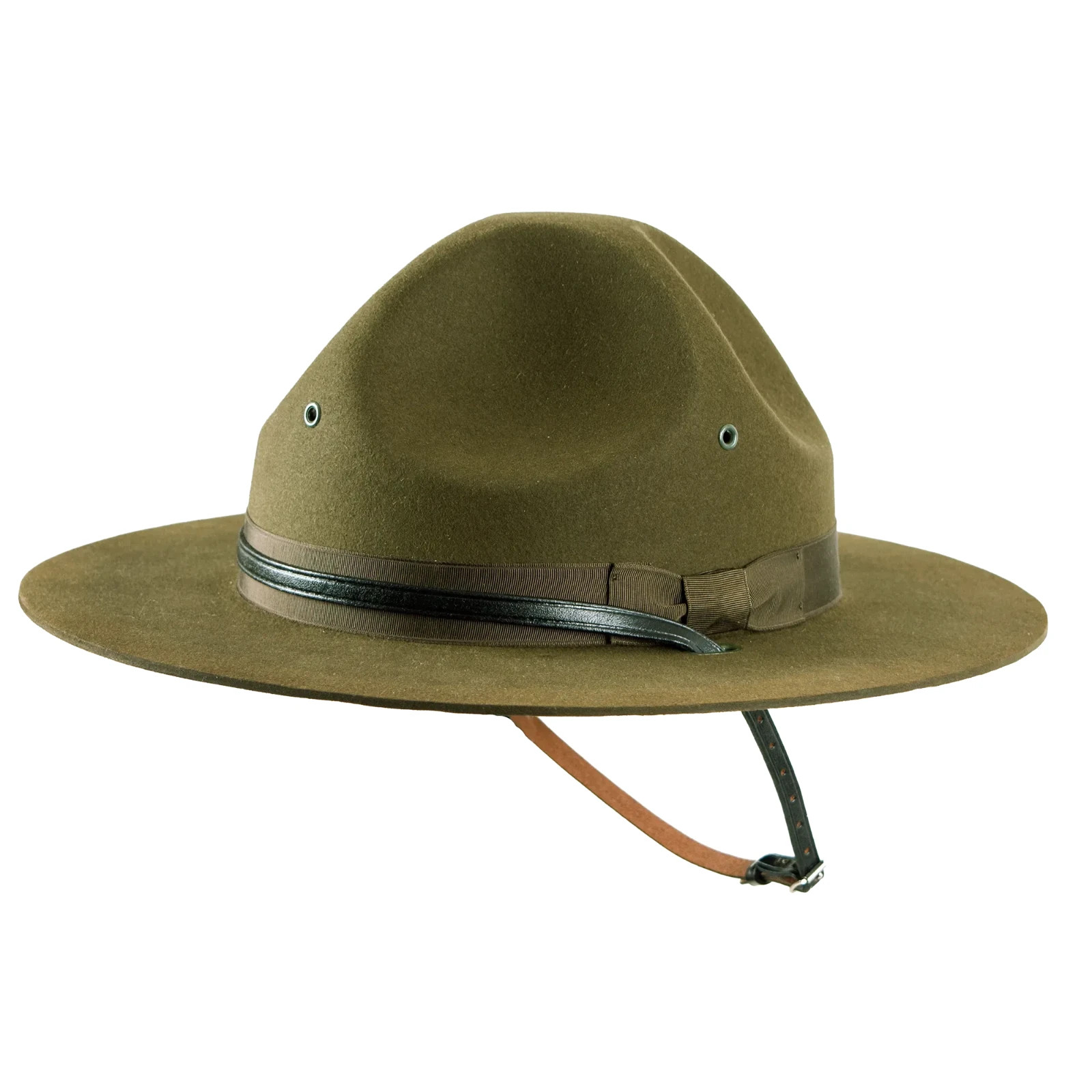 US Army USGI Campaign Hat Size Large Wool Felt Drill Sergeant Hat