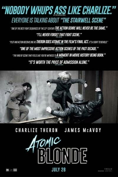 Atomic Blonde Charlize Theron in action 8x12 inch photo movie poster artwork Atomic Blonde Charlize Theron in action 8x12 inch photo movie poster artwork